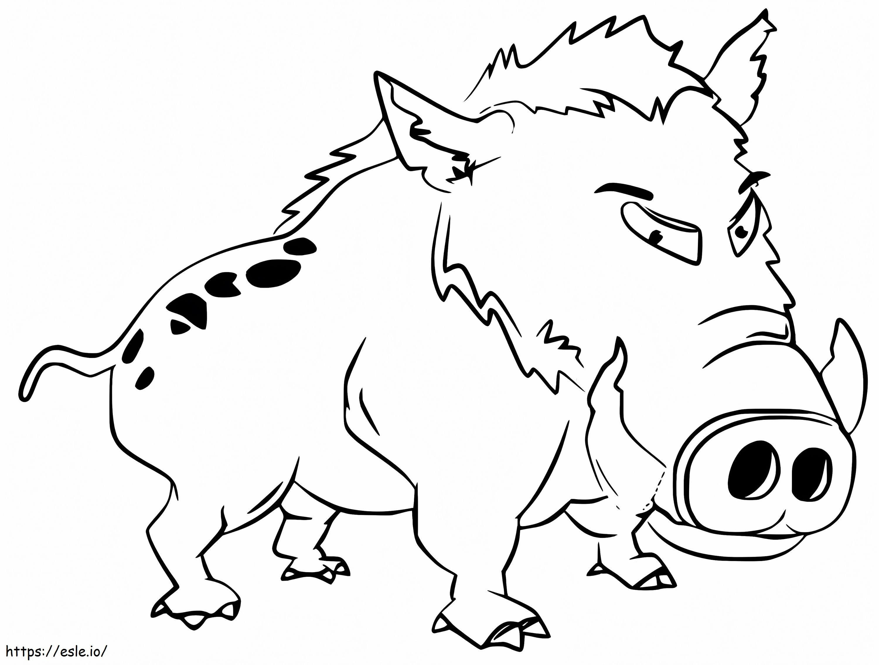 Strong Boar coloring page