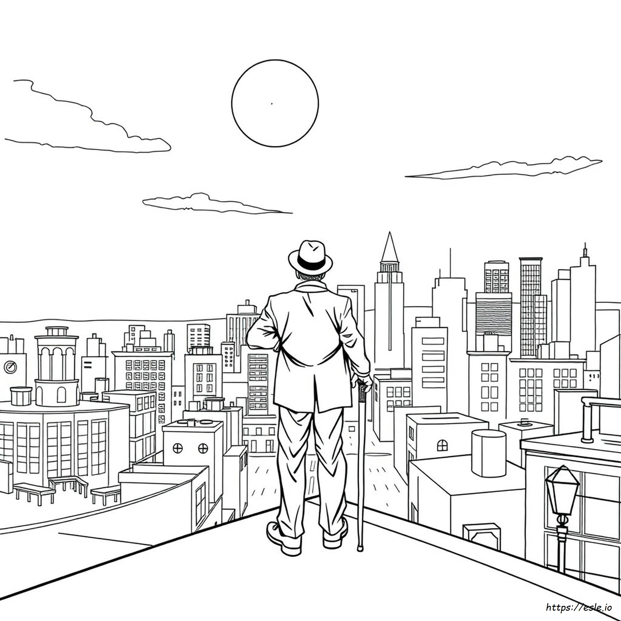 Gangster Colouring Pages