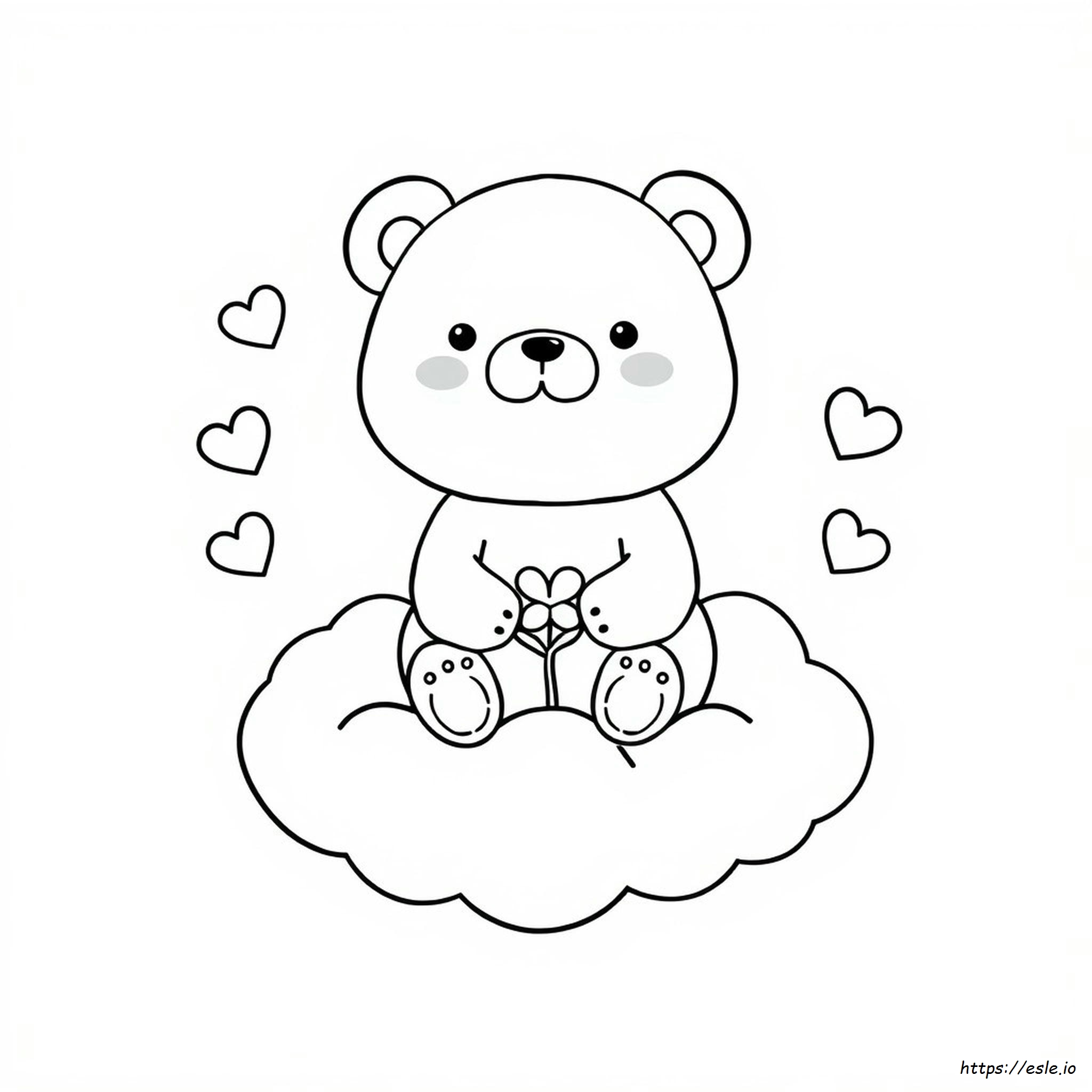 Cute Kawaii Bear Coloring Pages