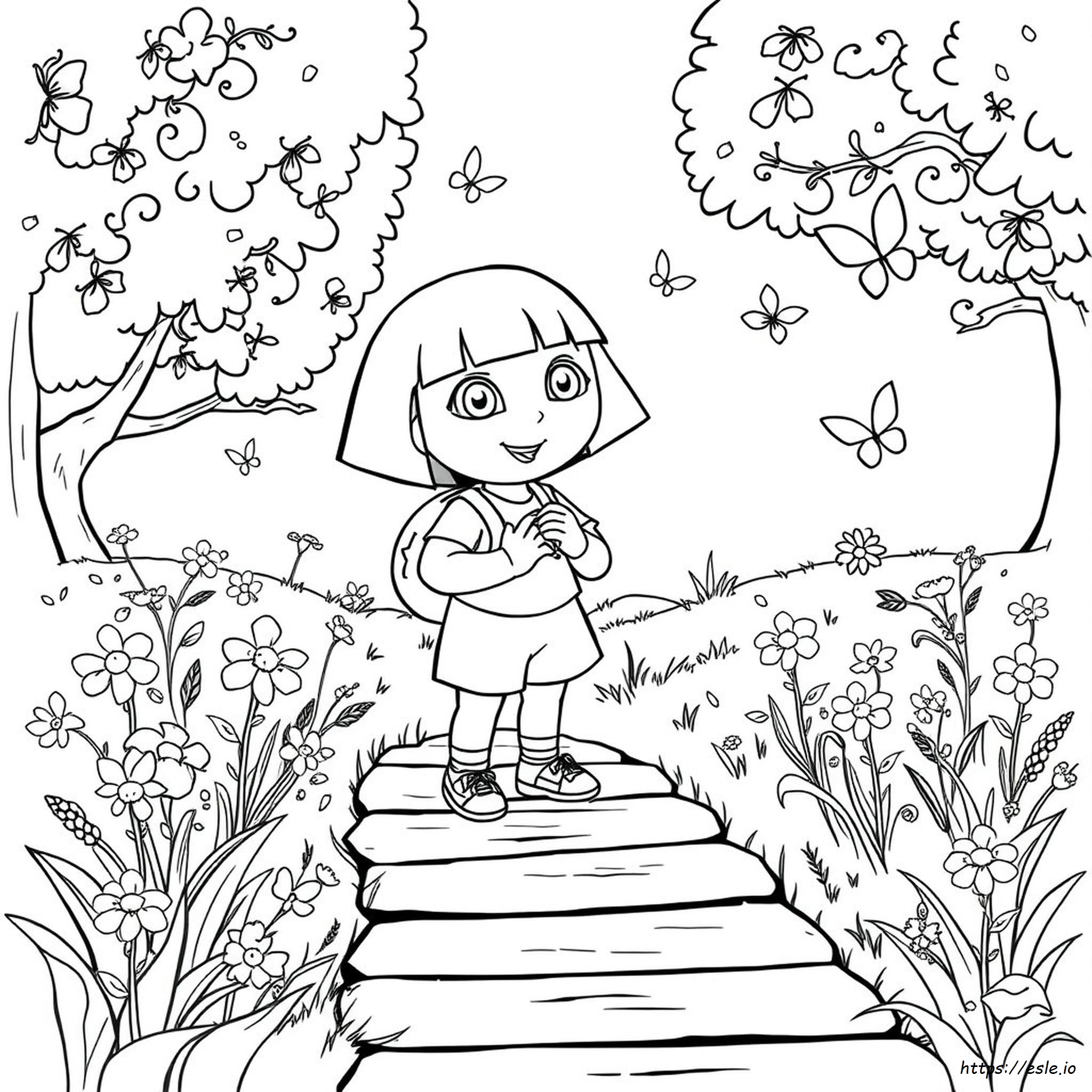 Princess Dora Coloring Pages