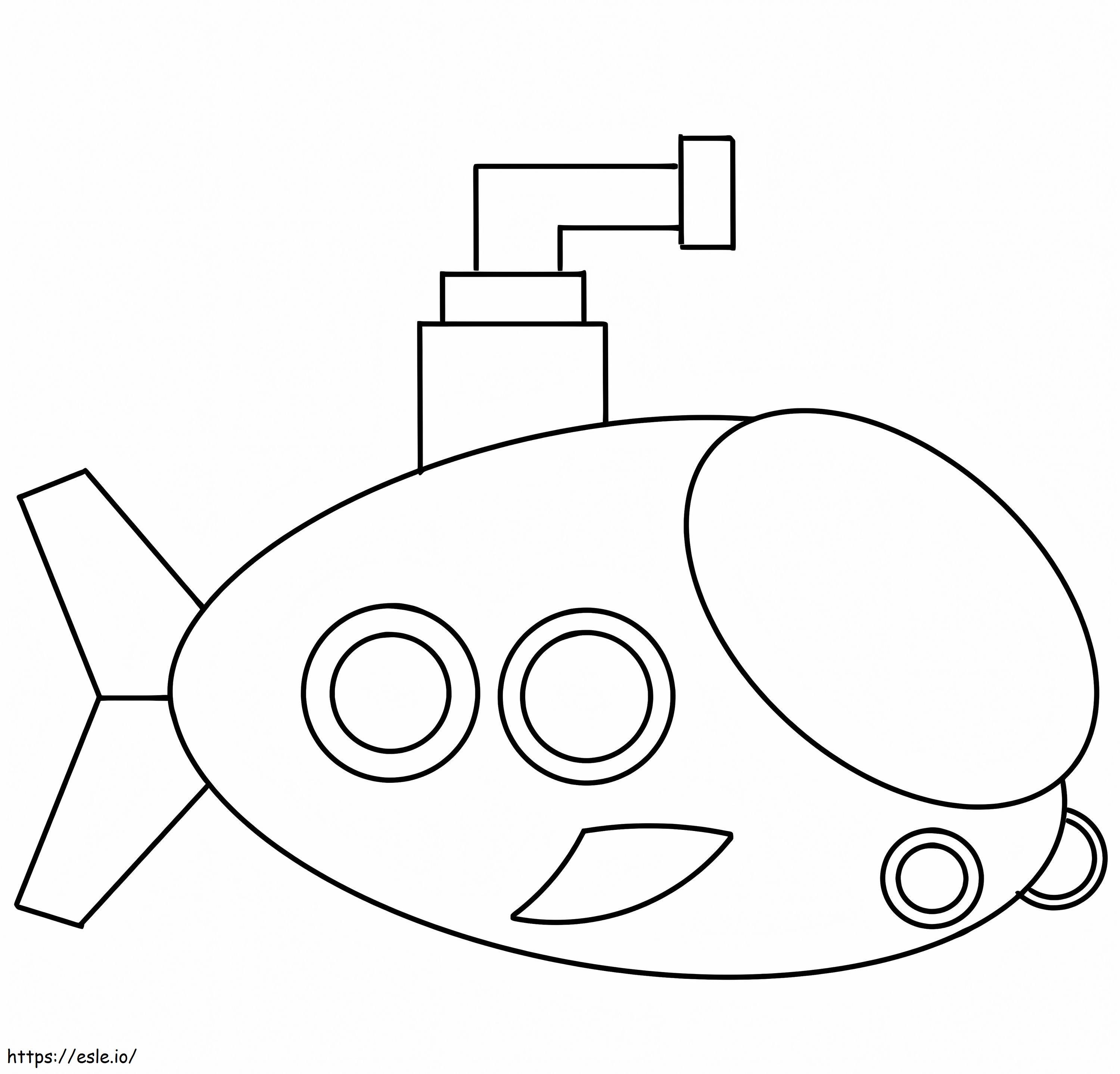 Beautiful Submarines coloring page
