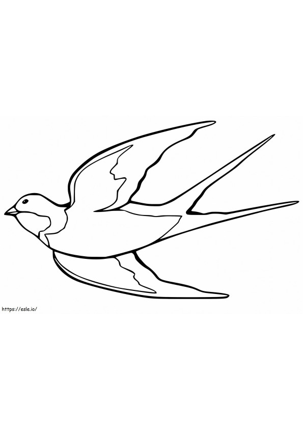 Swallow Is Flying coloring page