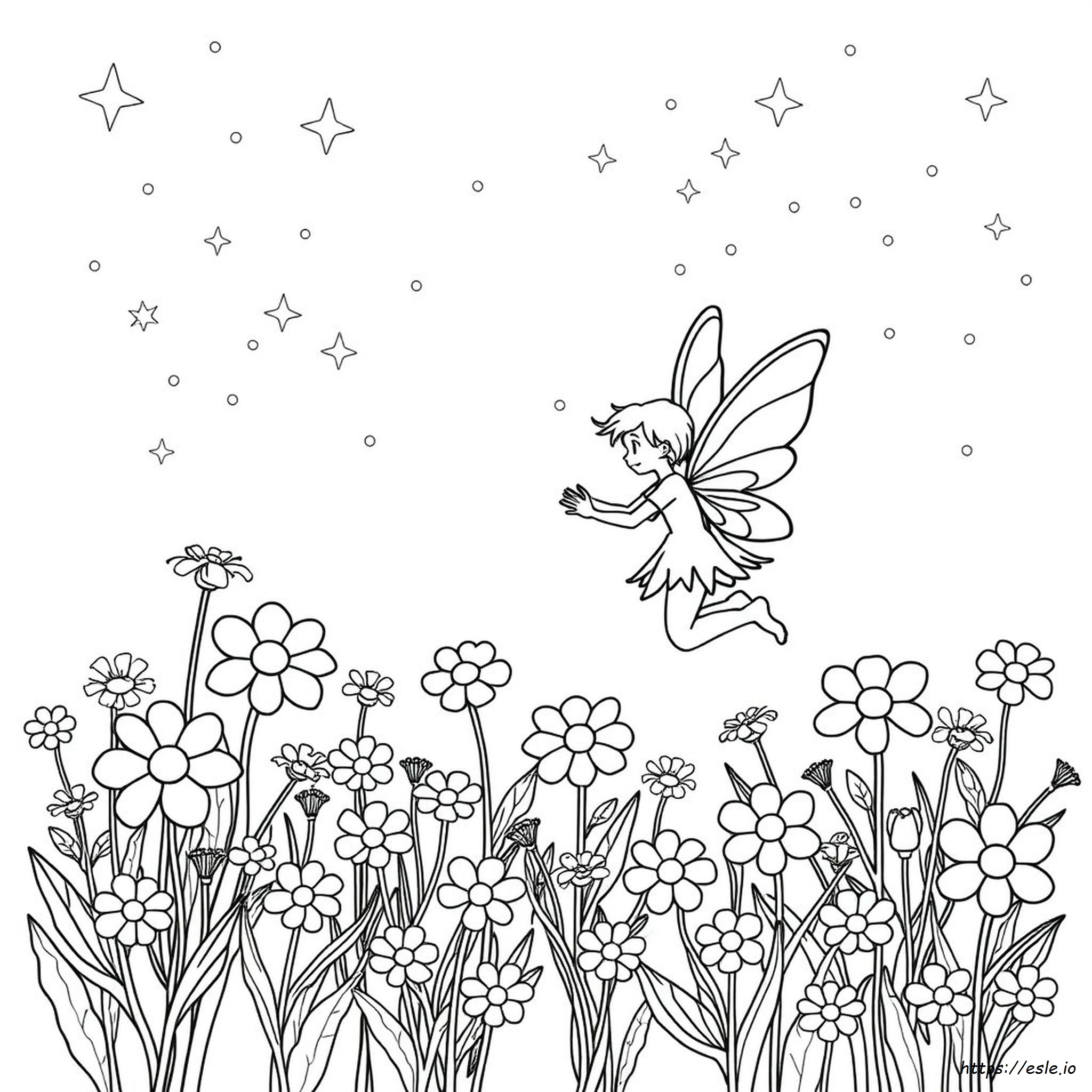 Feen Und Blumen Ausmalbilder