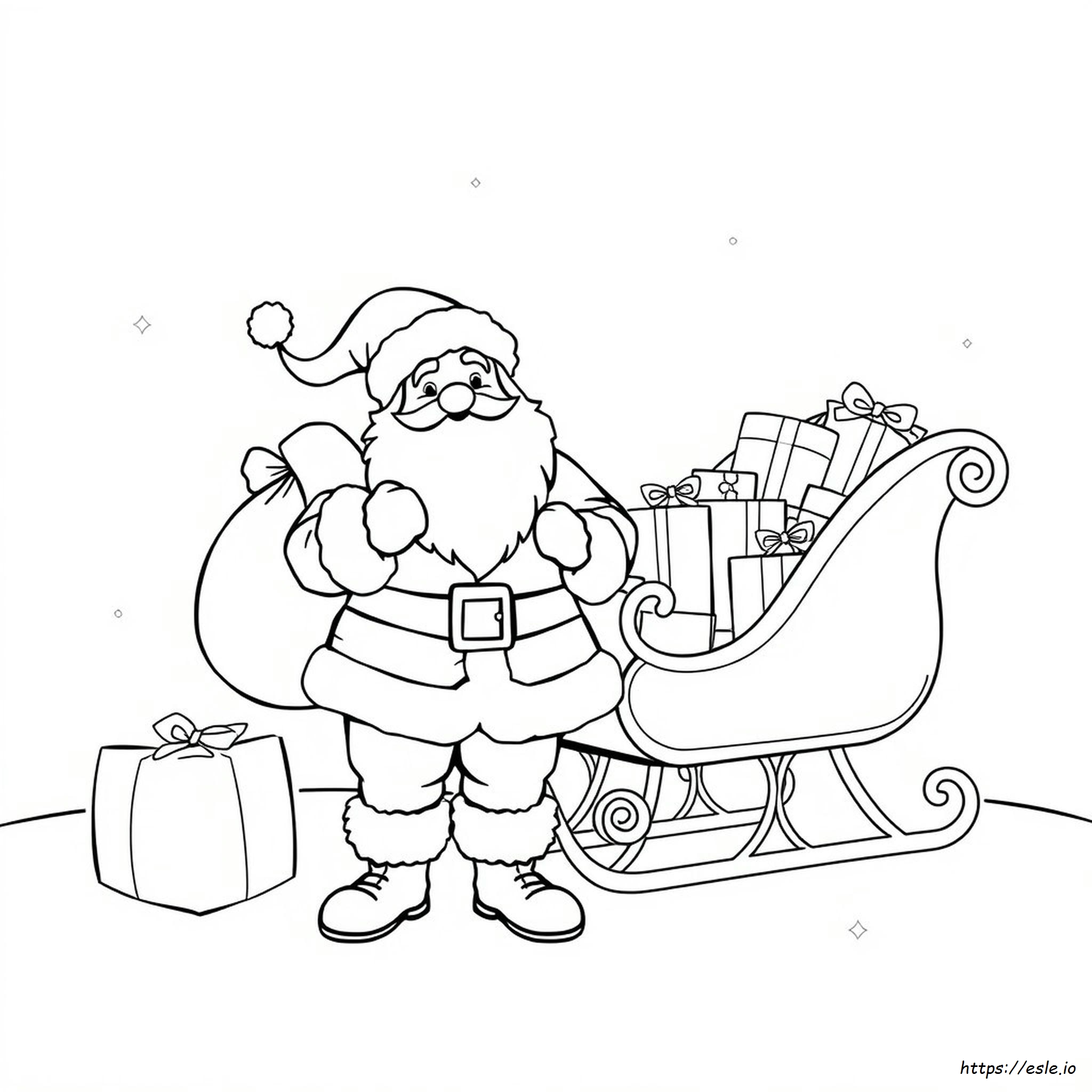 Santa Claus Colouring Sheet