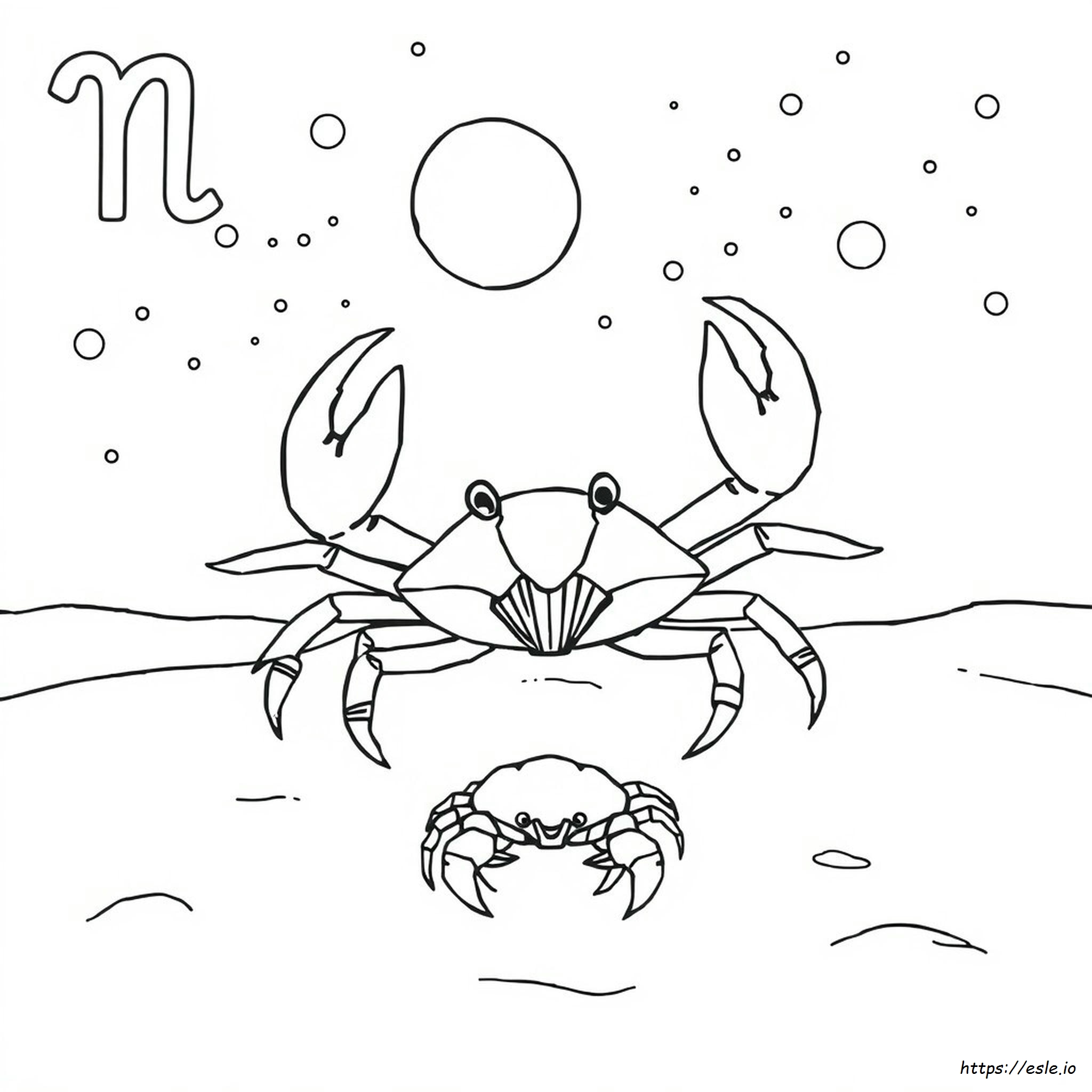 Segno Zodiacale Cancro: Disegni Da Colorare