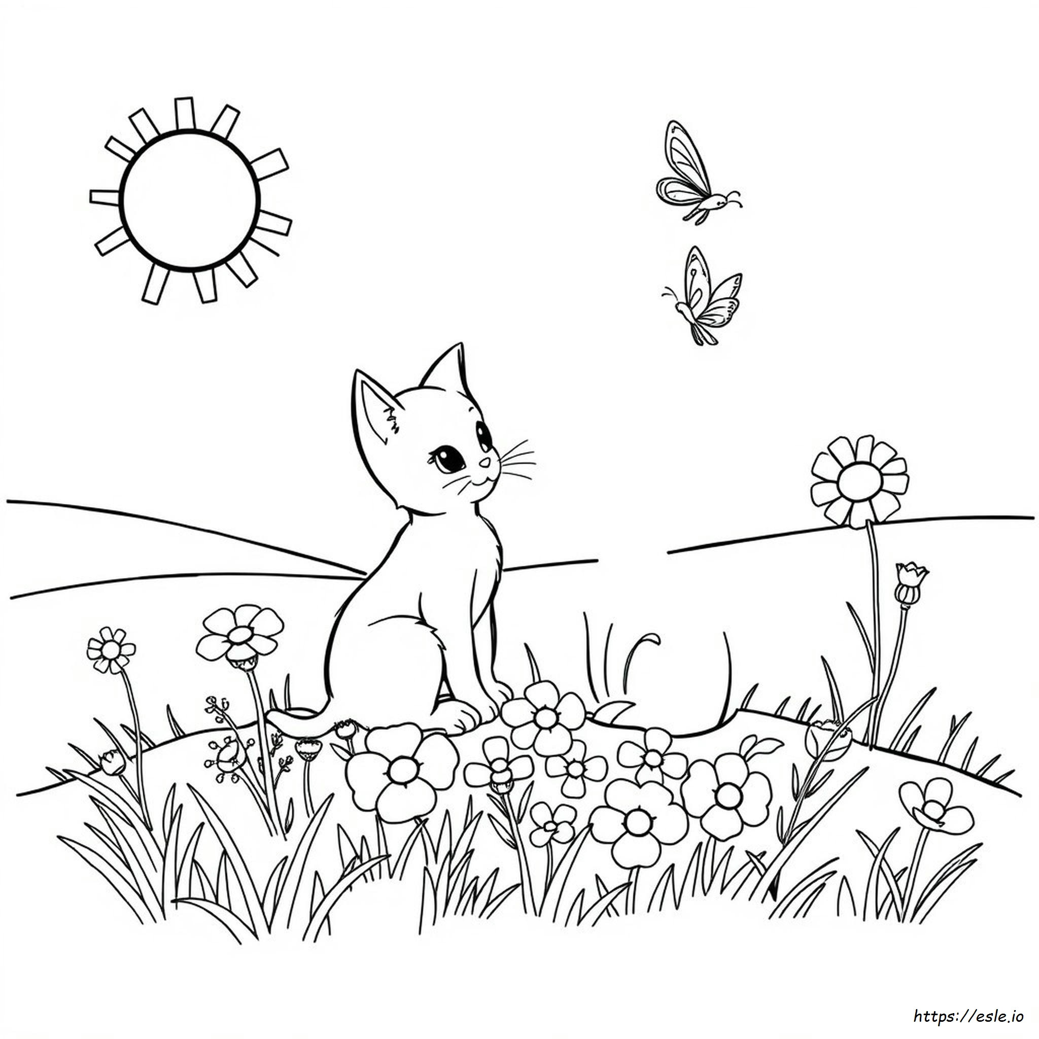 Poppy Cat Coloring Pages