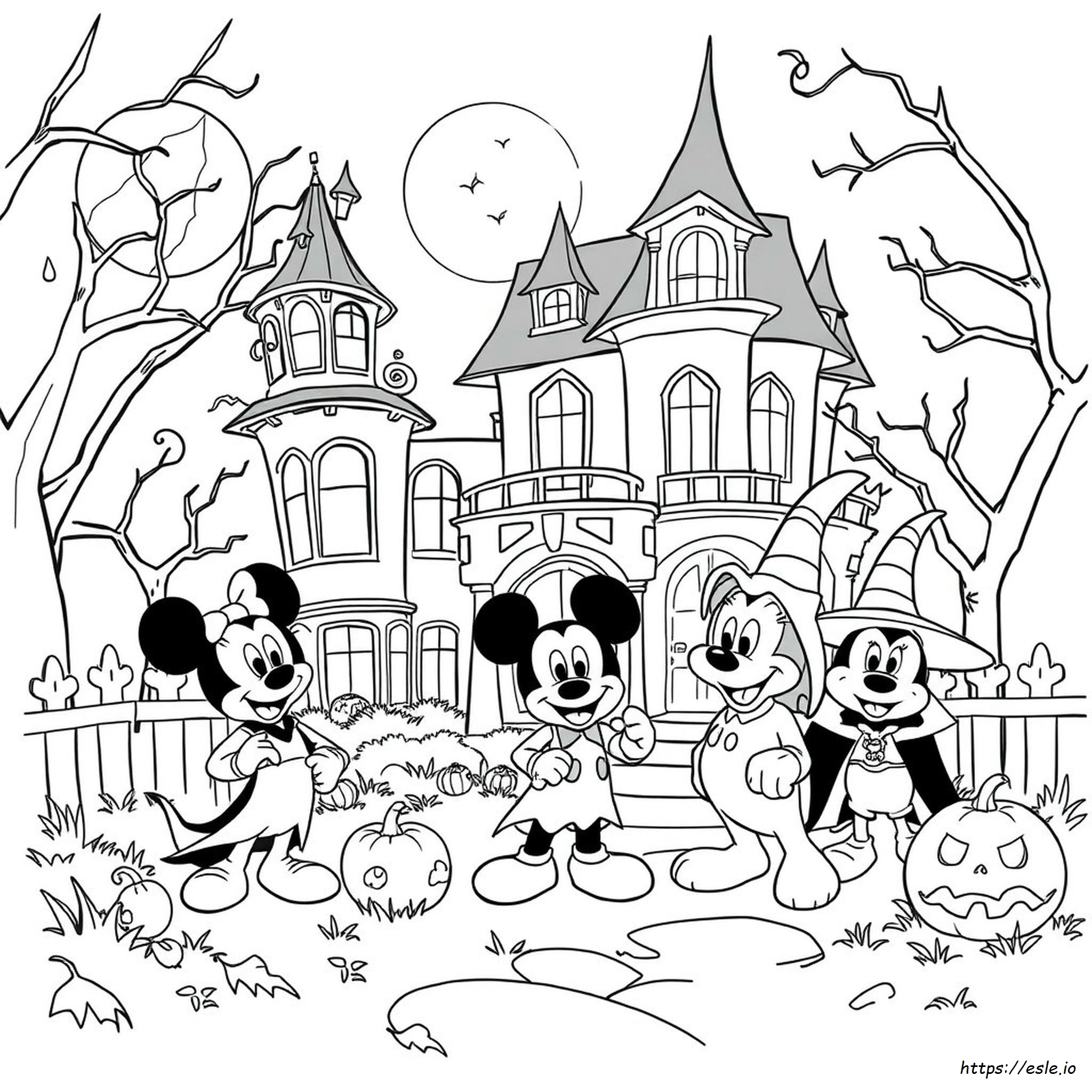 Disney Halloween Colouring Pages