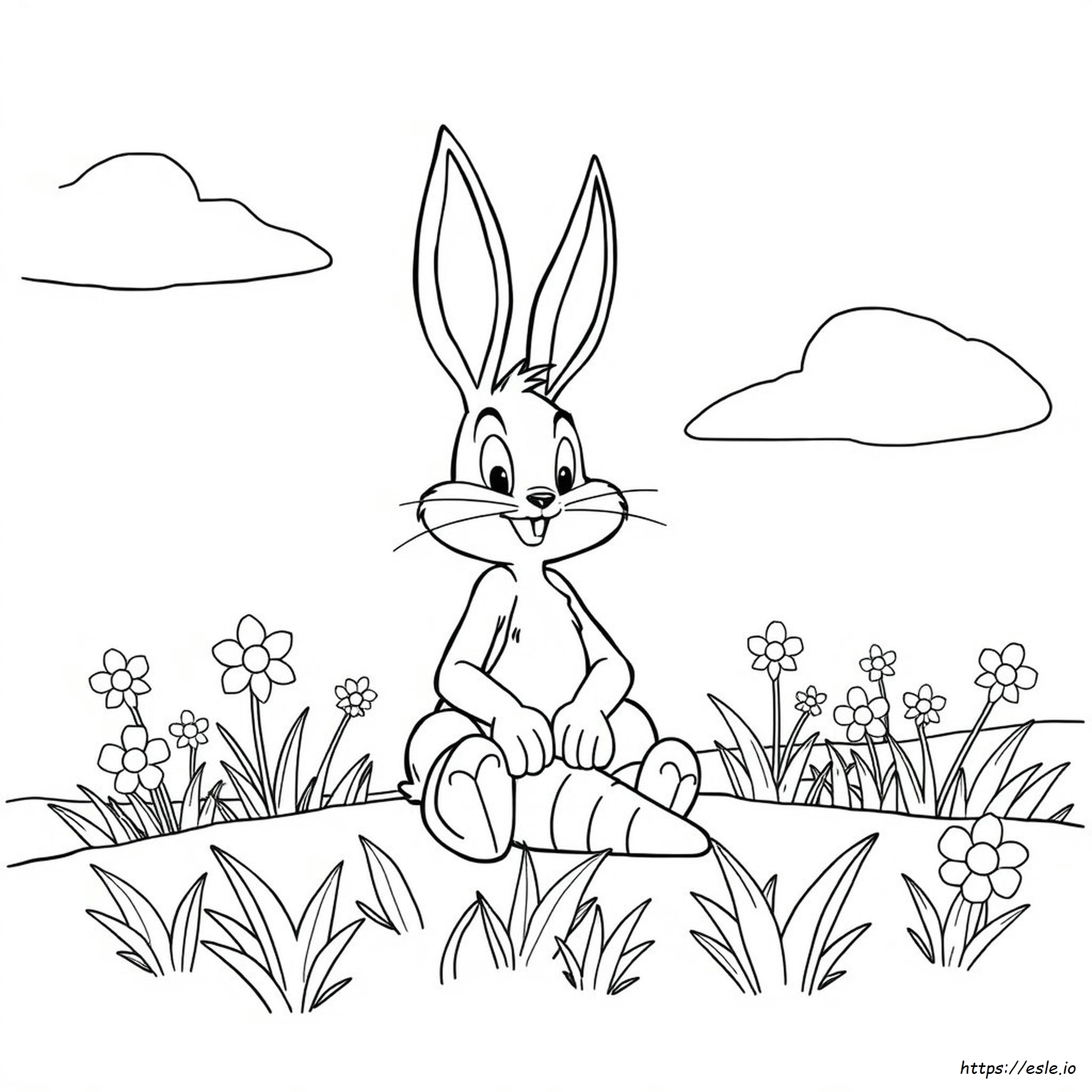 Bugs Bunny Kleurboek kleurplaat