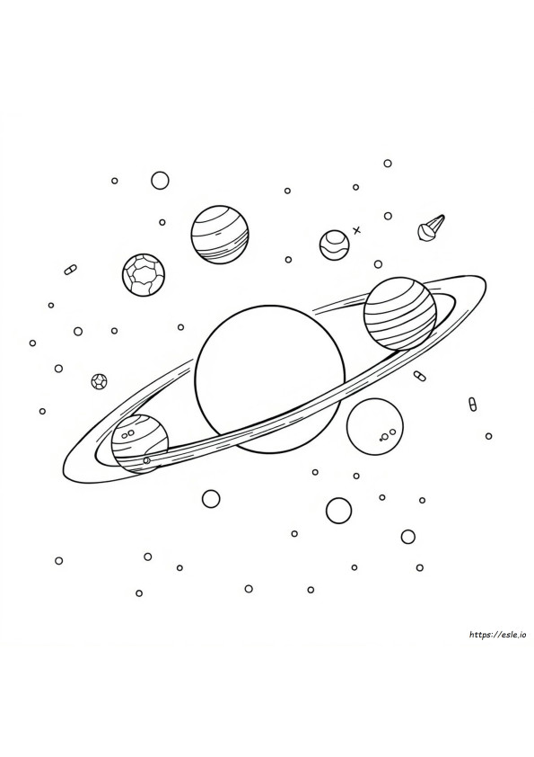 Solar System Planets Colouring Pages
