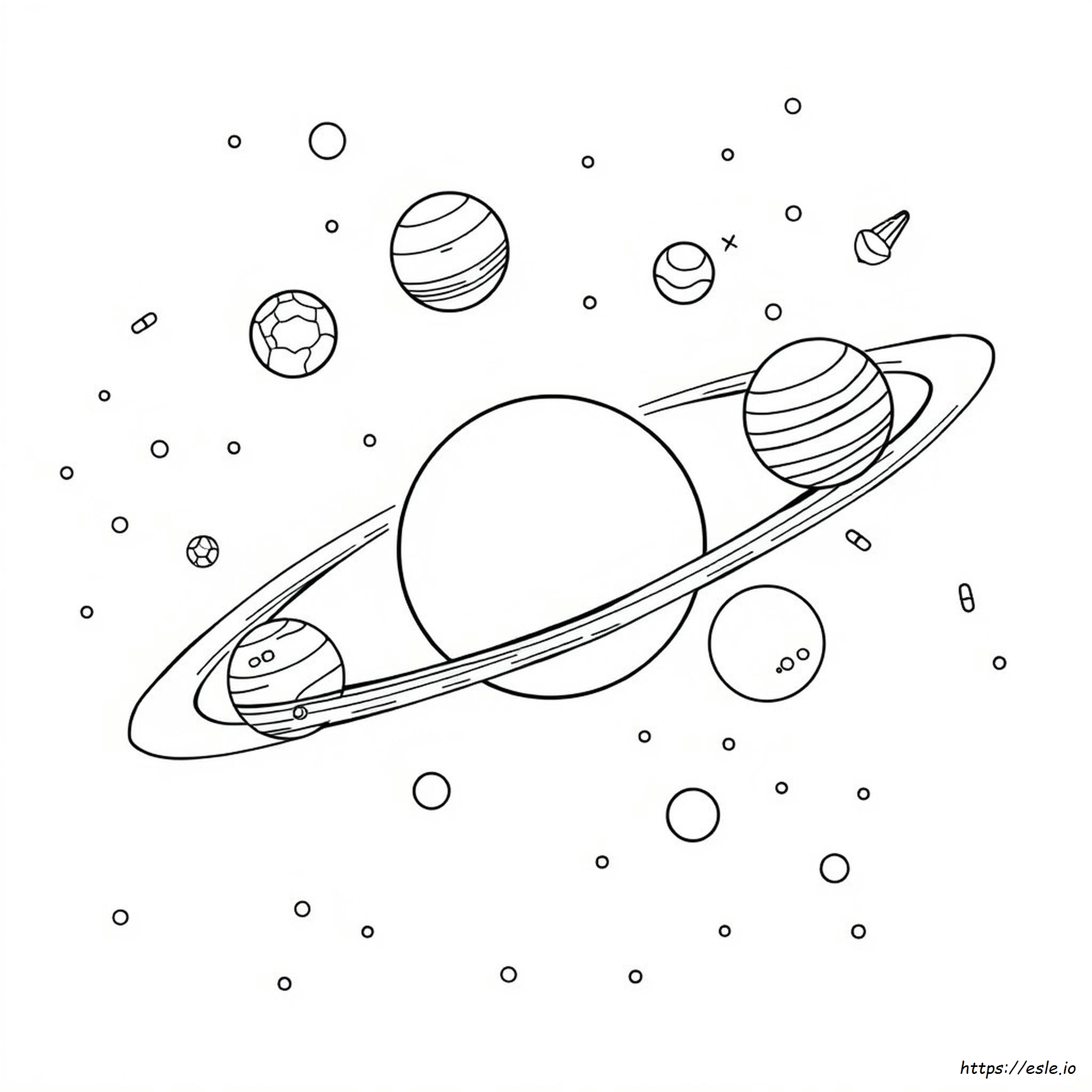 Solar System Planets Colouring Pages