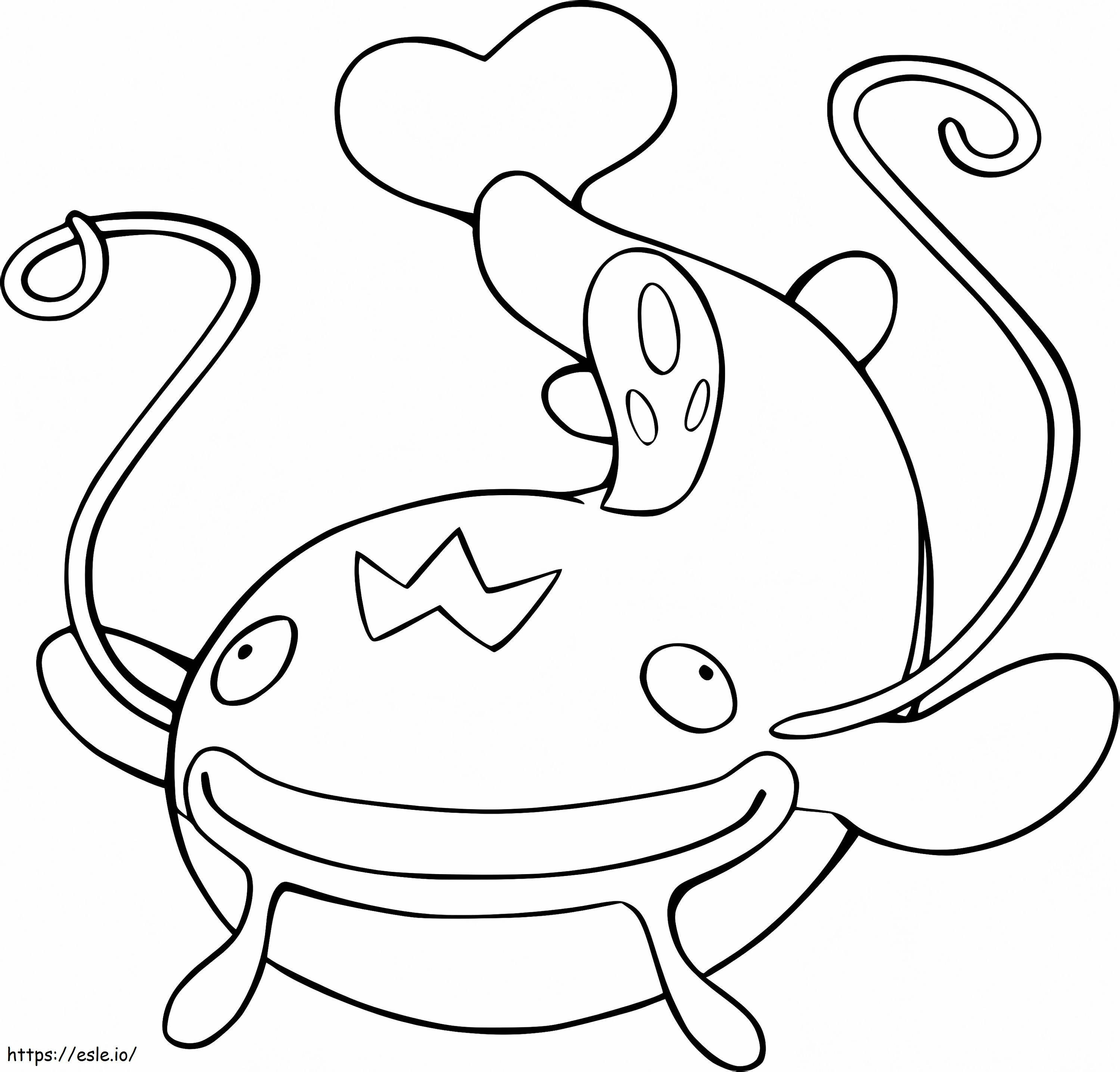 Pokémon Whiscash para impressão para colorir
