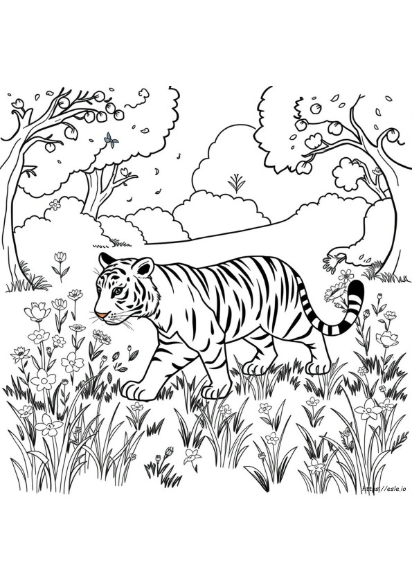 Disegni Di Tigre Da Colorare Per La Scuola Materna