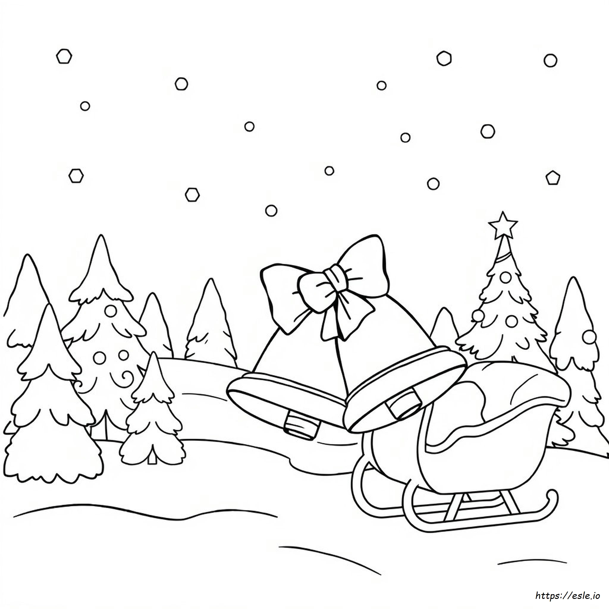 Jingle Bells Printable Coloring Page