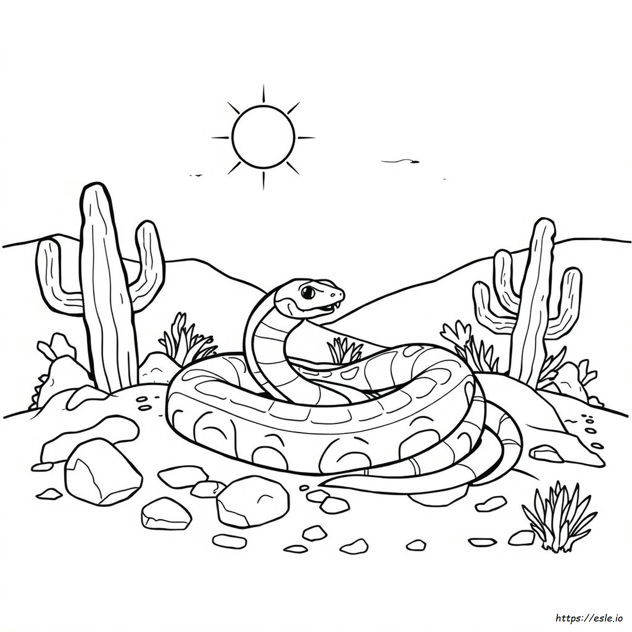 Rattlesnake Coloring Sheet