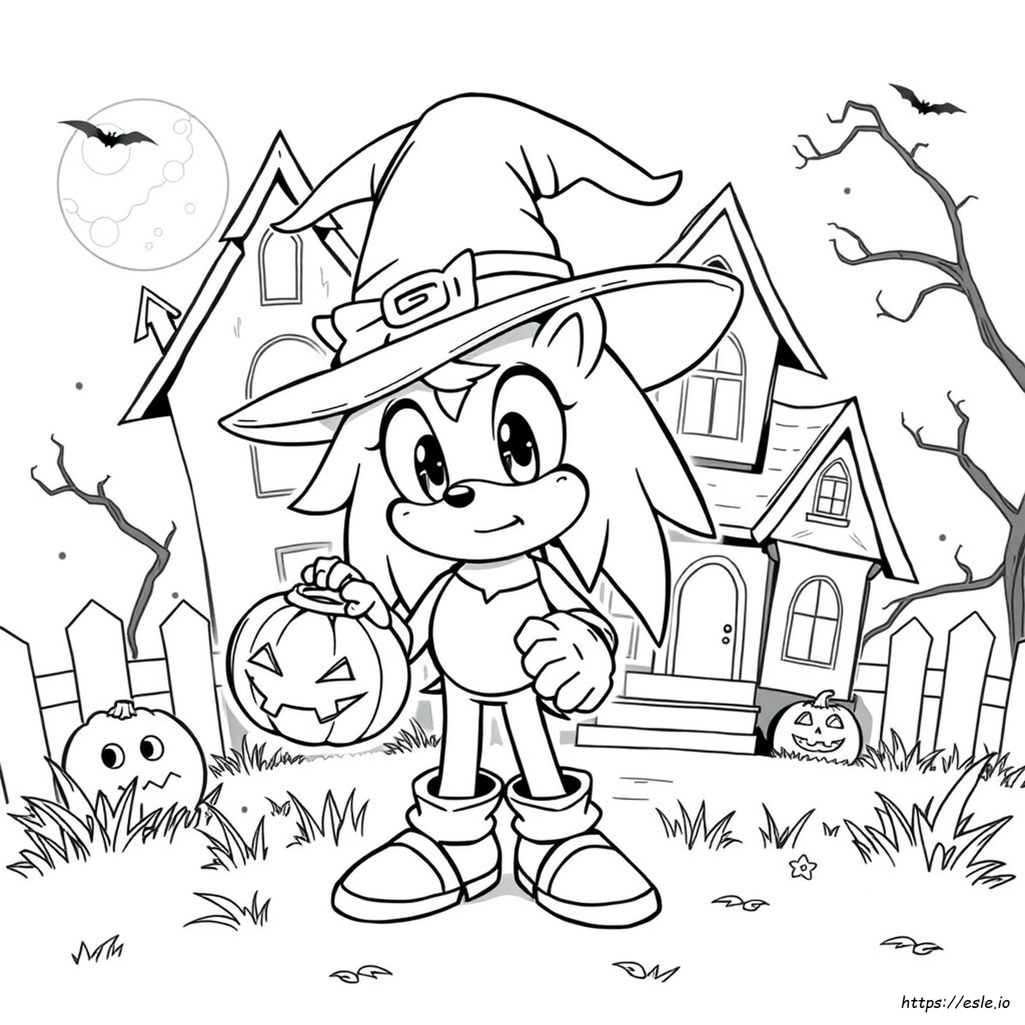 Anime Halloween Colouring Pages