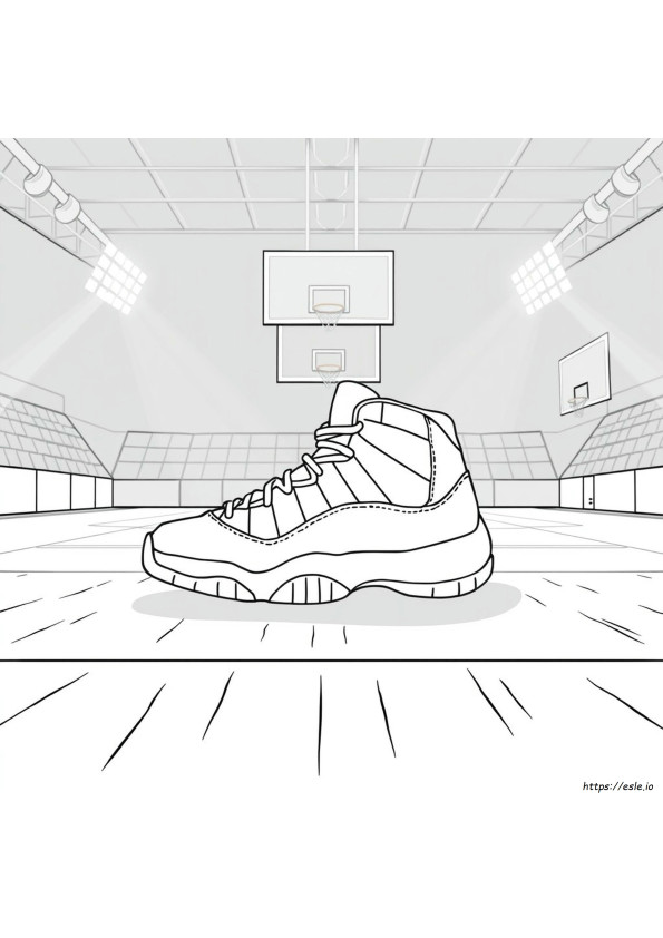 Jordan 11 Kolorowanka