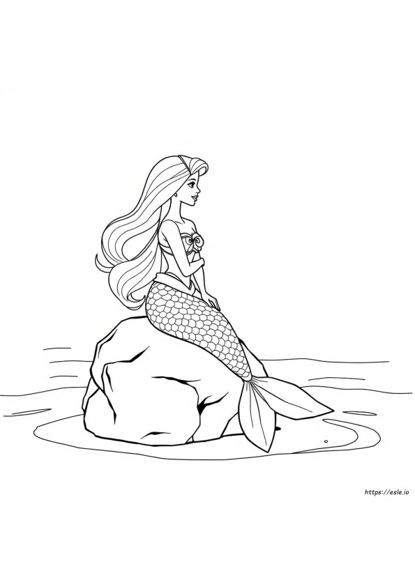 Barbie Mermaid Beautiful Mermaid Realistic Mermaid Coloring Pages