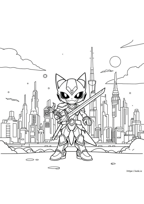 Mechamato Coloring Pages Mewarnai Mechamato
