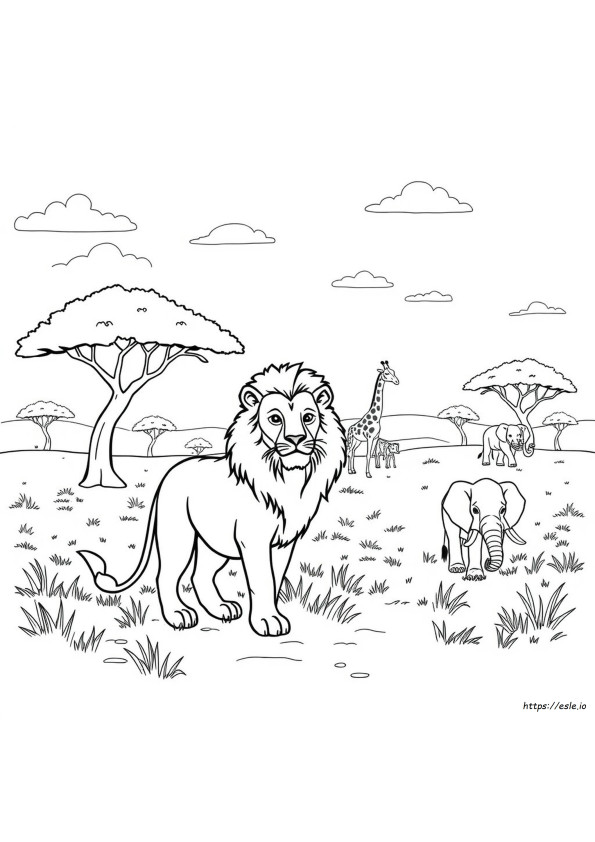 Coloriages Animaux Africains À Imprimer