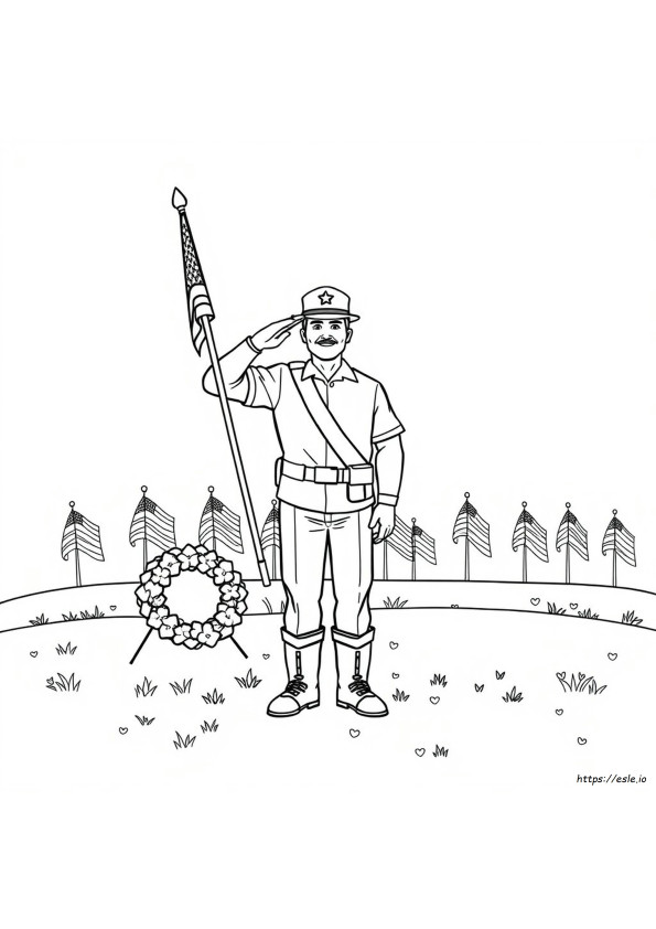 Disegni Da Colorare Gratuiti Per Il Giorno Dei Veterani Per Bambini