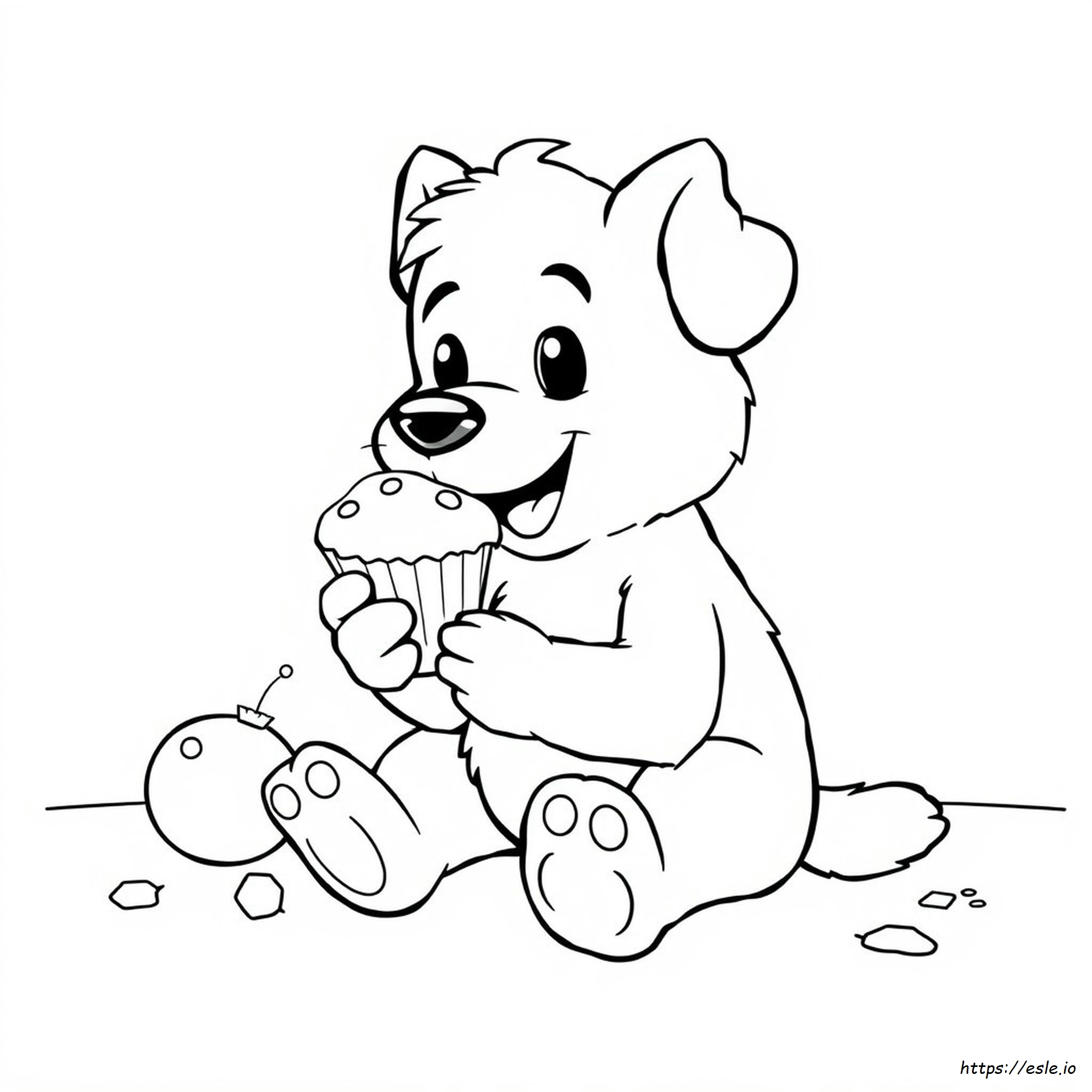 Bluey Coloring Pages Muffin