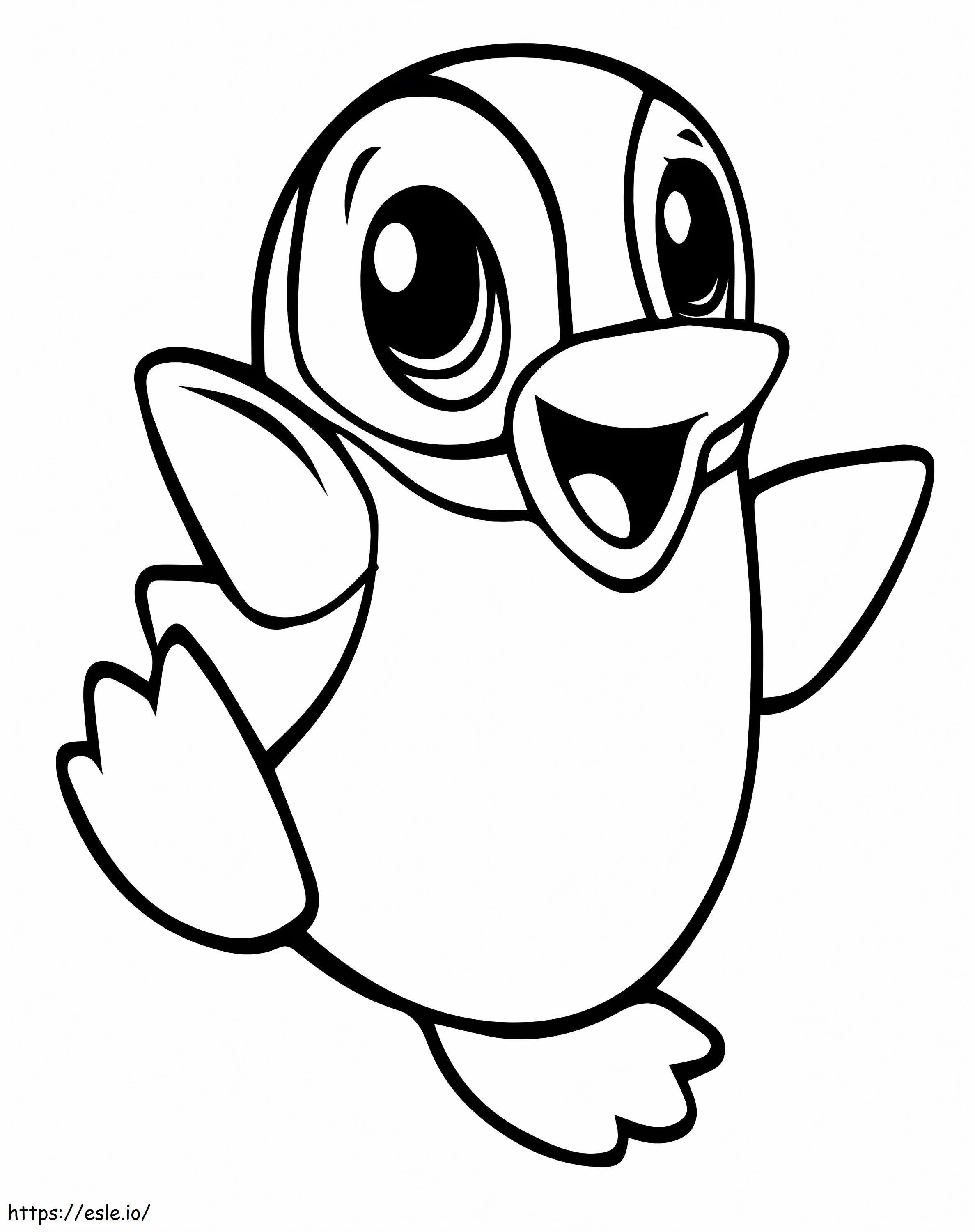 Penguin yang lucu Gambar Mewarnai