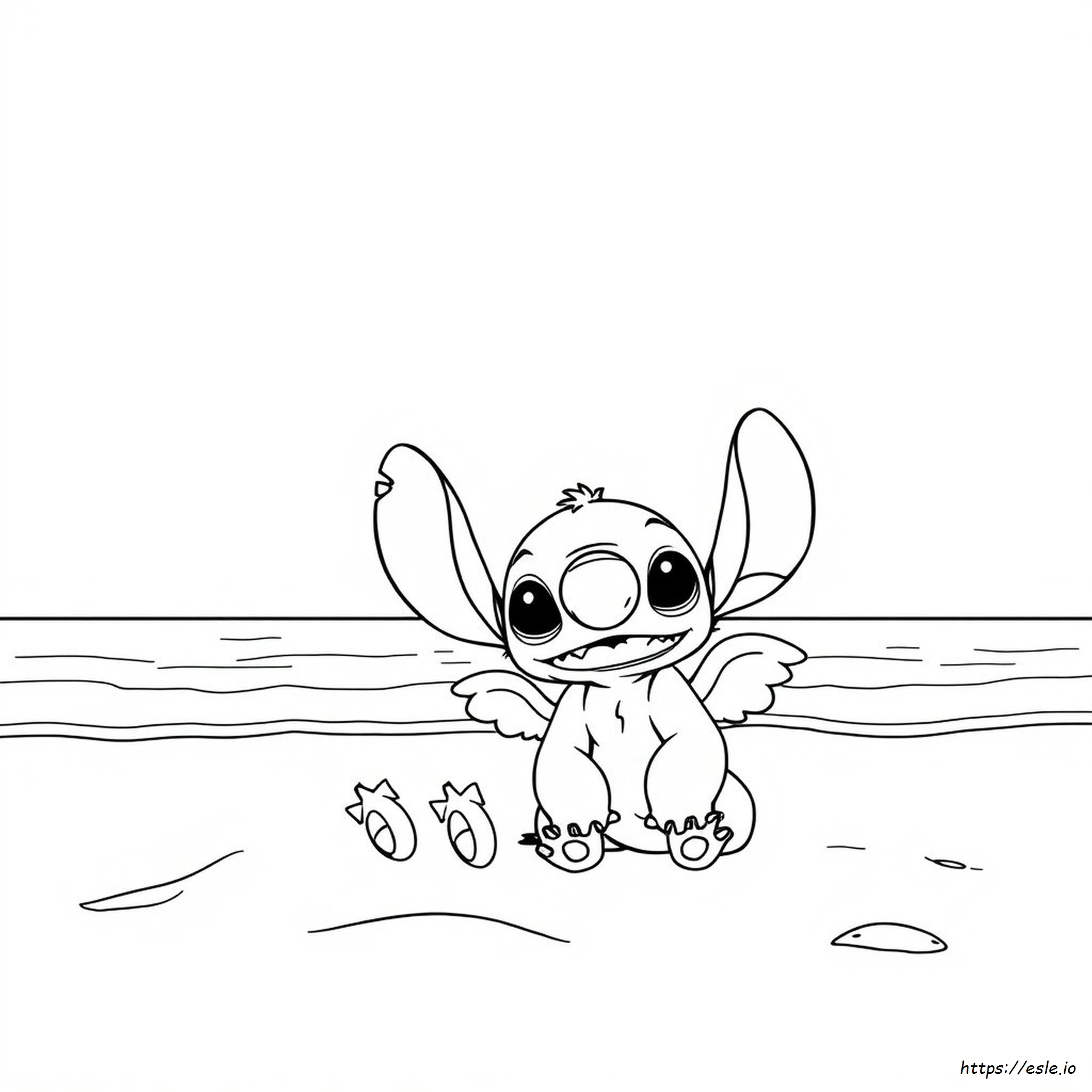 Stich Stitch And Angel Coloring Pages