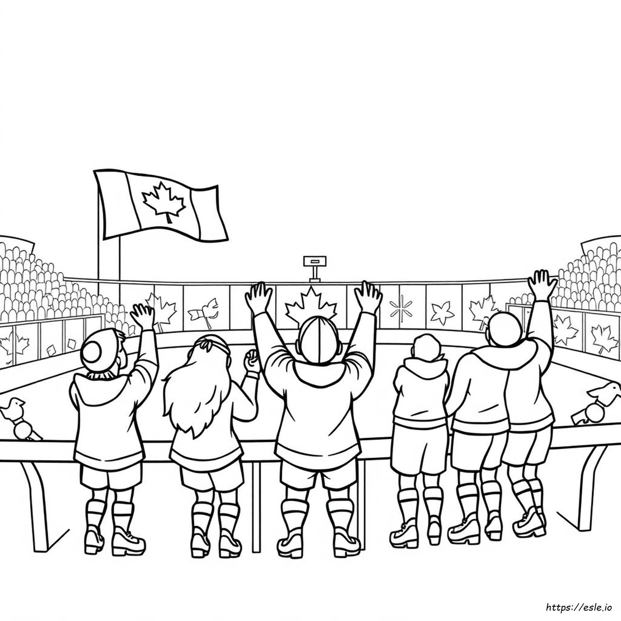 Team Canada Kleurplaten kleurplaat