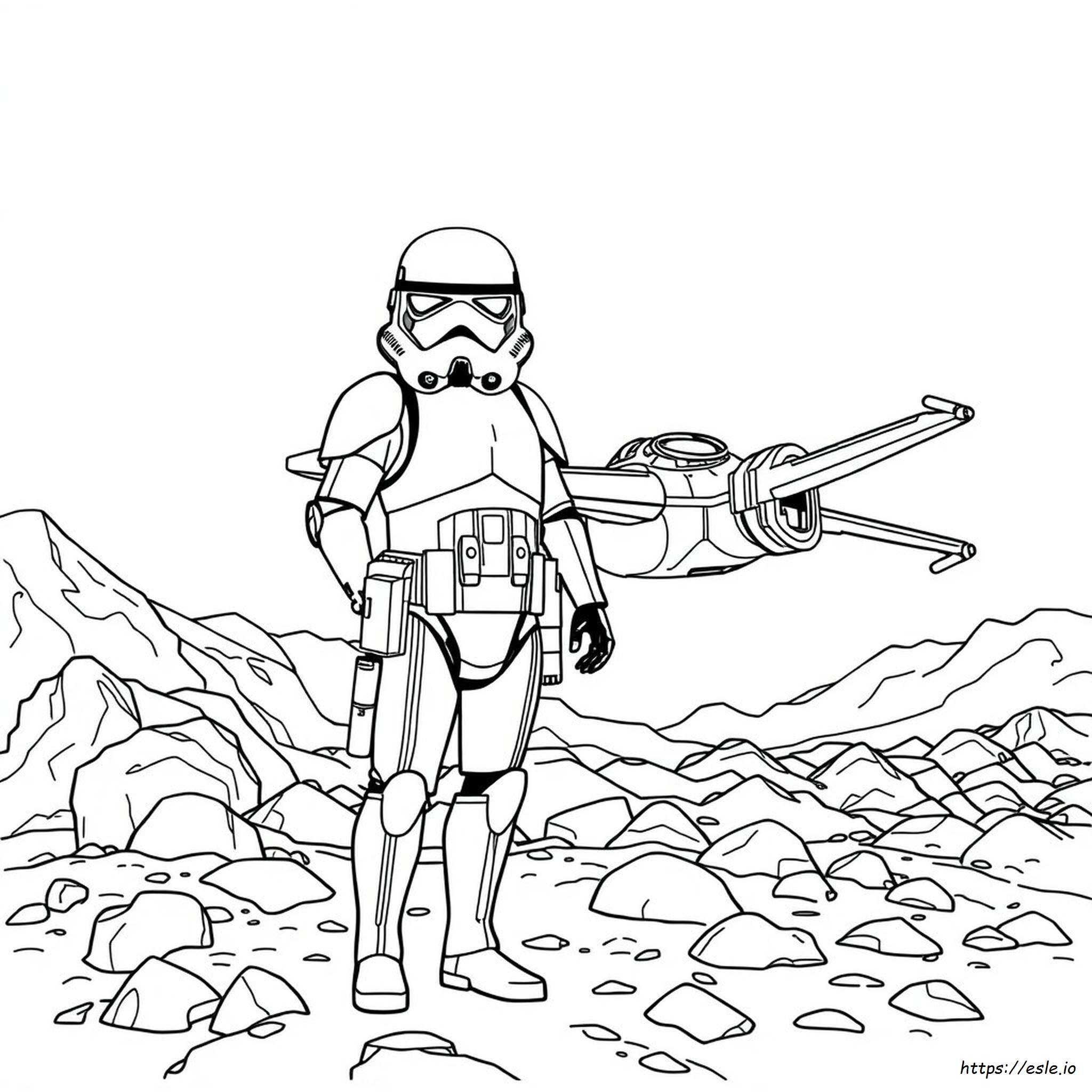 Star Wars Stormtrooper Coloring Page