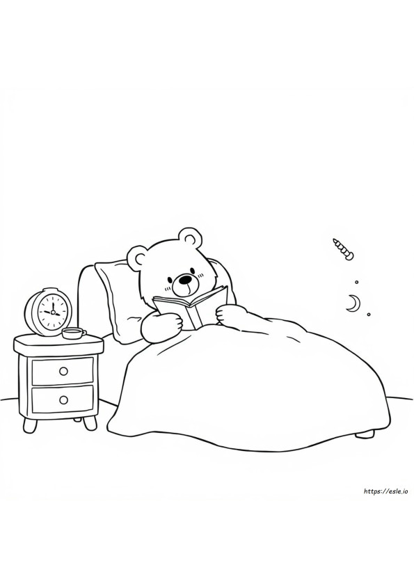 Beruang Tidur Gambar Mewarnai