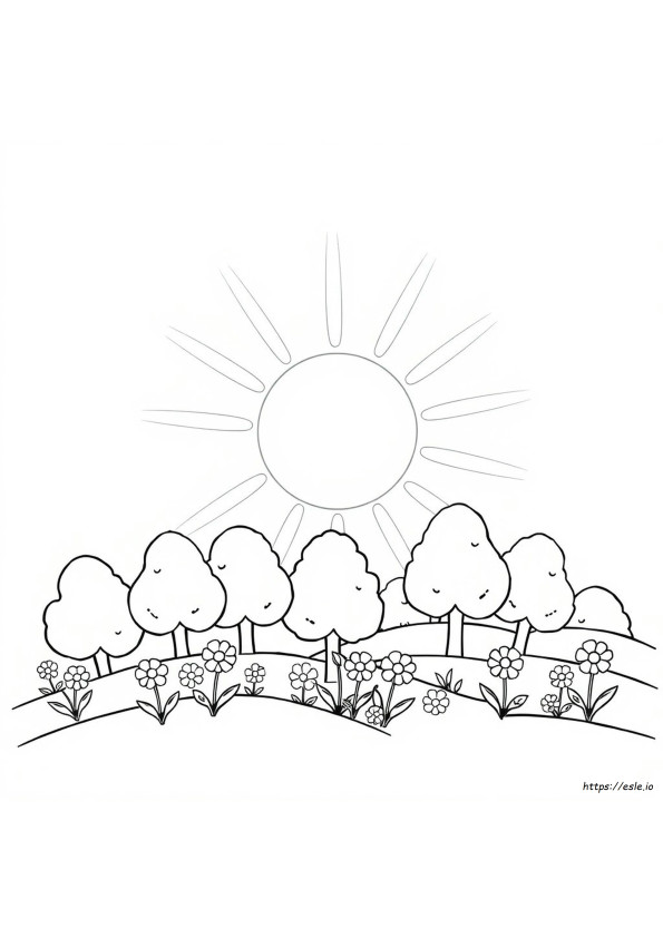 Coloriage Soleil Pour La Maternelle À Imprimer