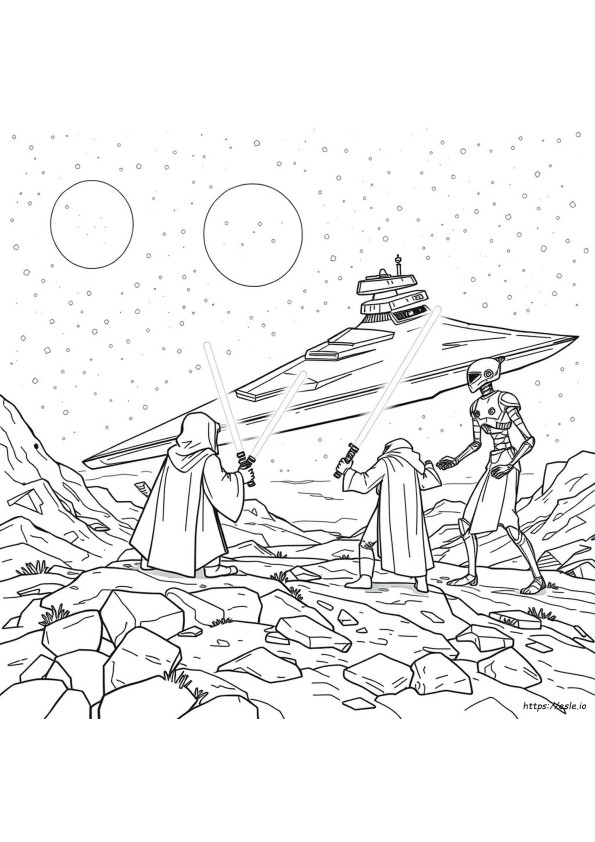 Star Wars Aventuras De Jóvenes Jedi: Dibujos Para Colorear