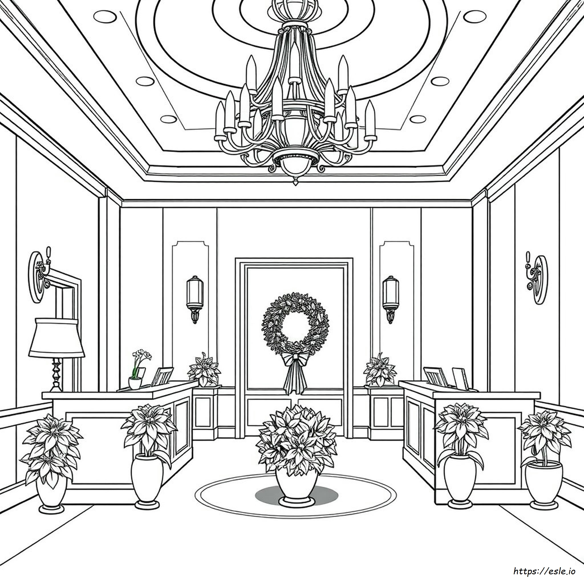 Hotel Coloring Pages Printable