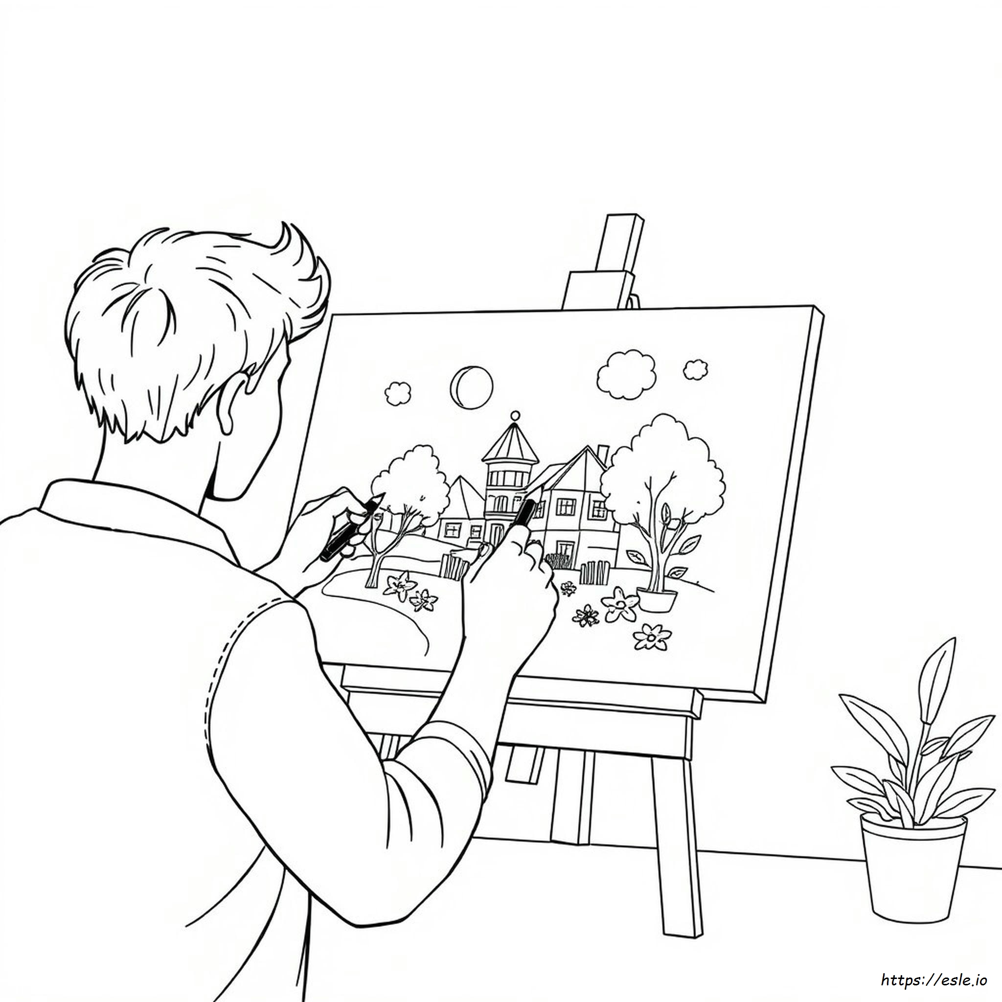 How To Transfer Coloring Page To Canvas