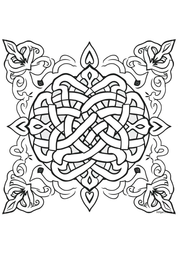 Celtic Knot Coloring Pages Printable