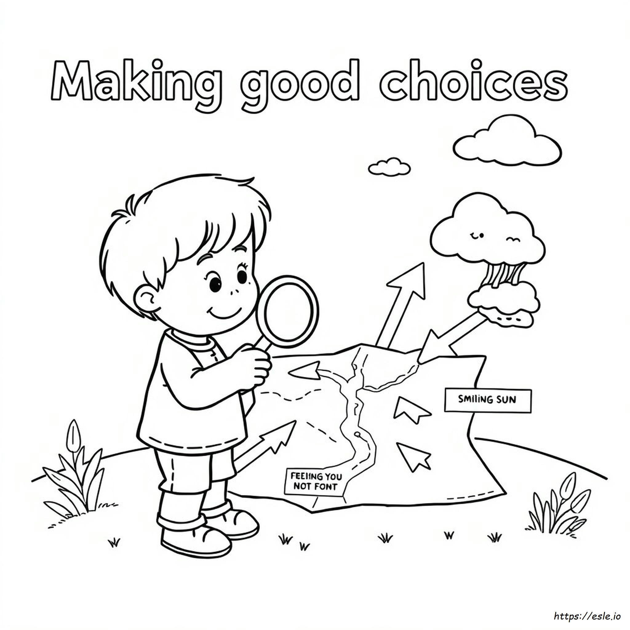 Making Good Choices Coloring Pages