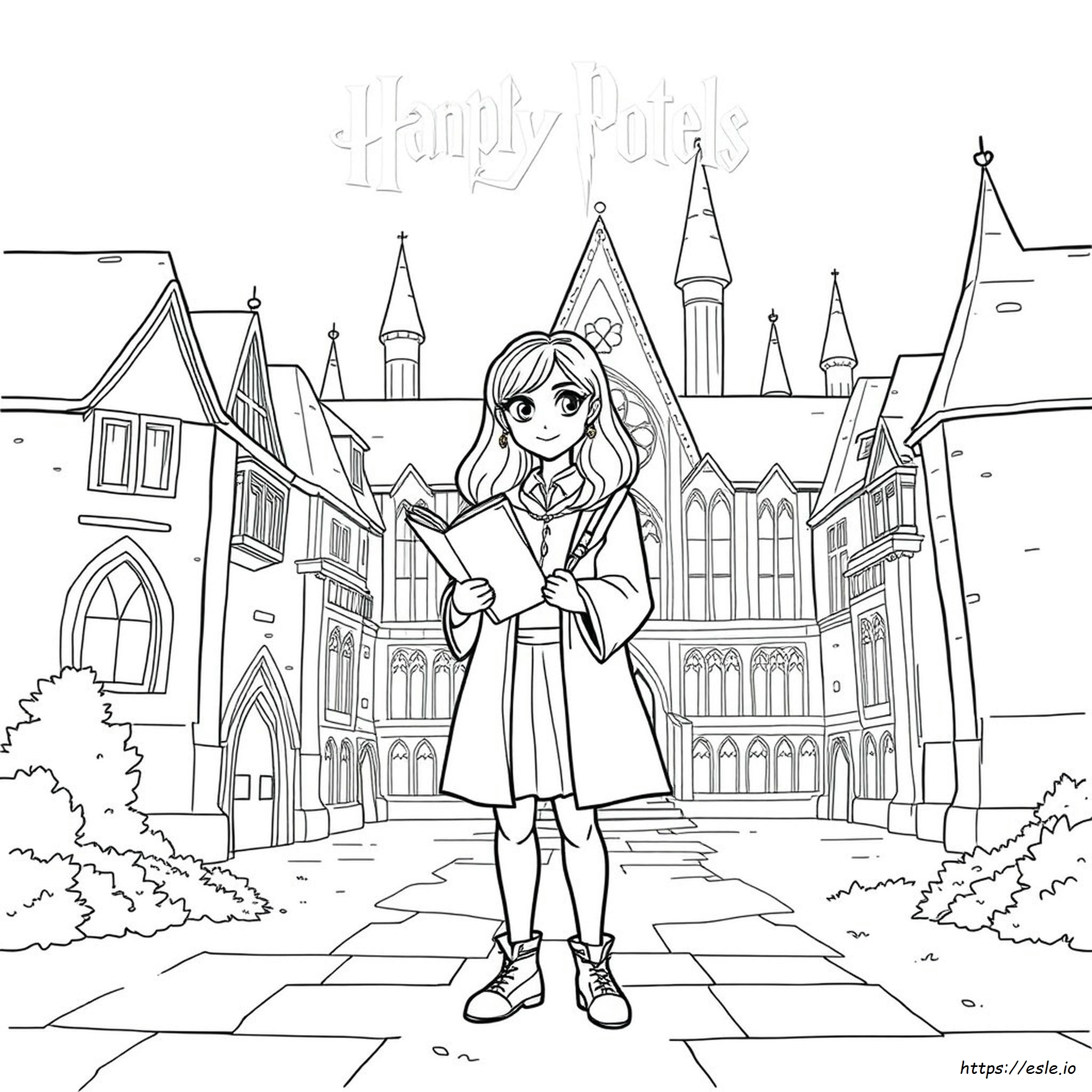 Realistic Hermione Coloring Pages