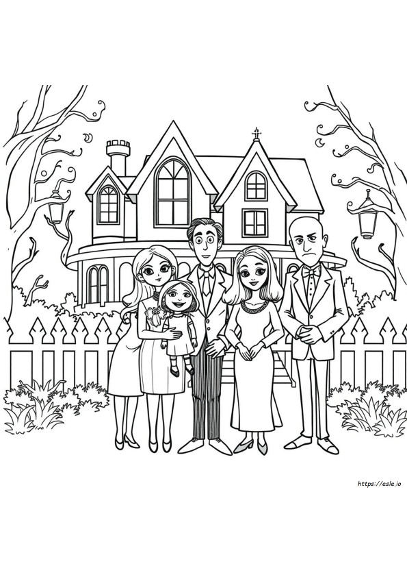 Woensdag Nieuwe Addams Family Kleurplaten