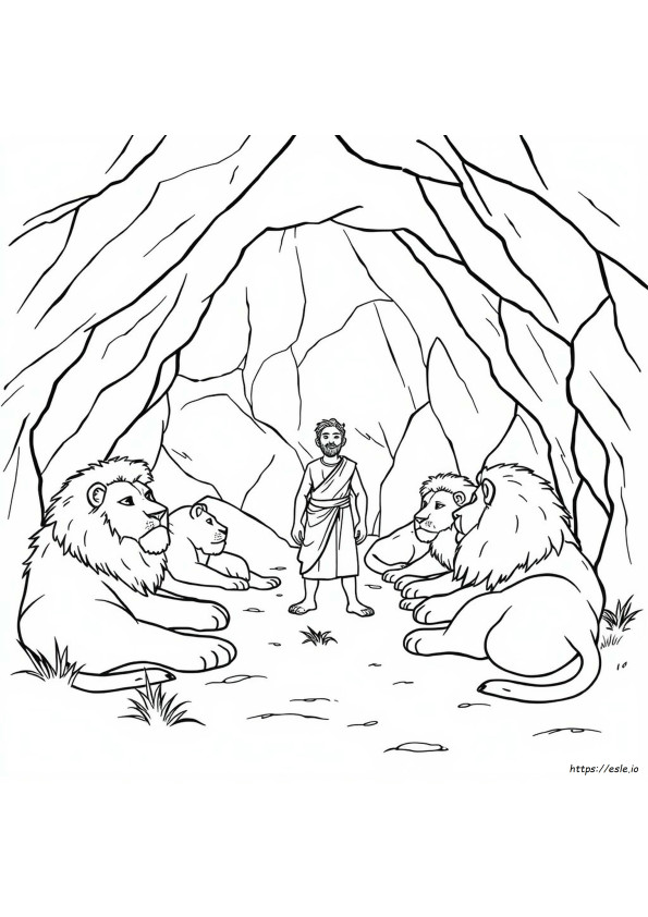 Daniel In Der Löwengrube Ausmalbilder