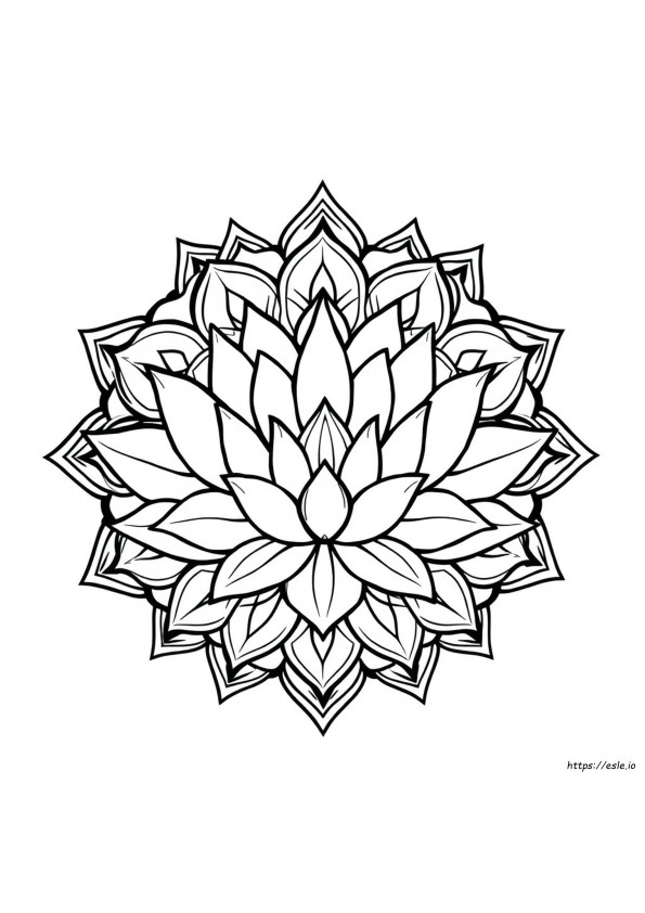 Mandala Lotus Coloring Pages