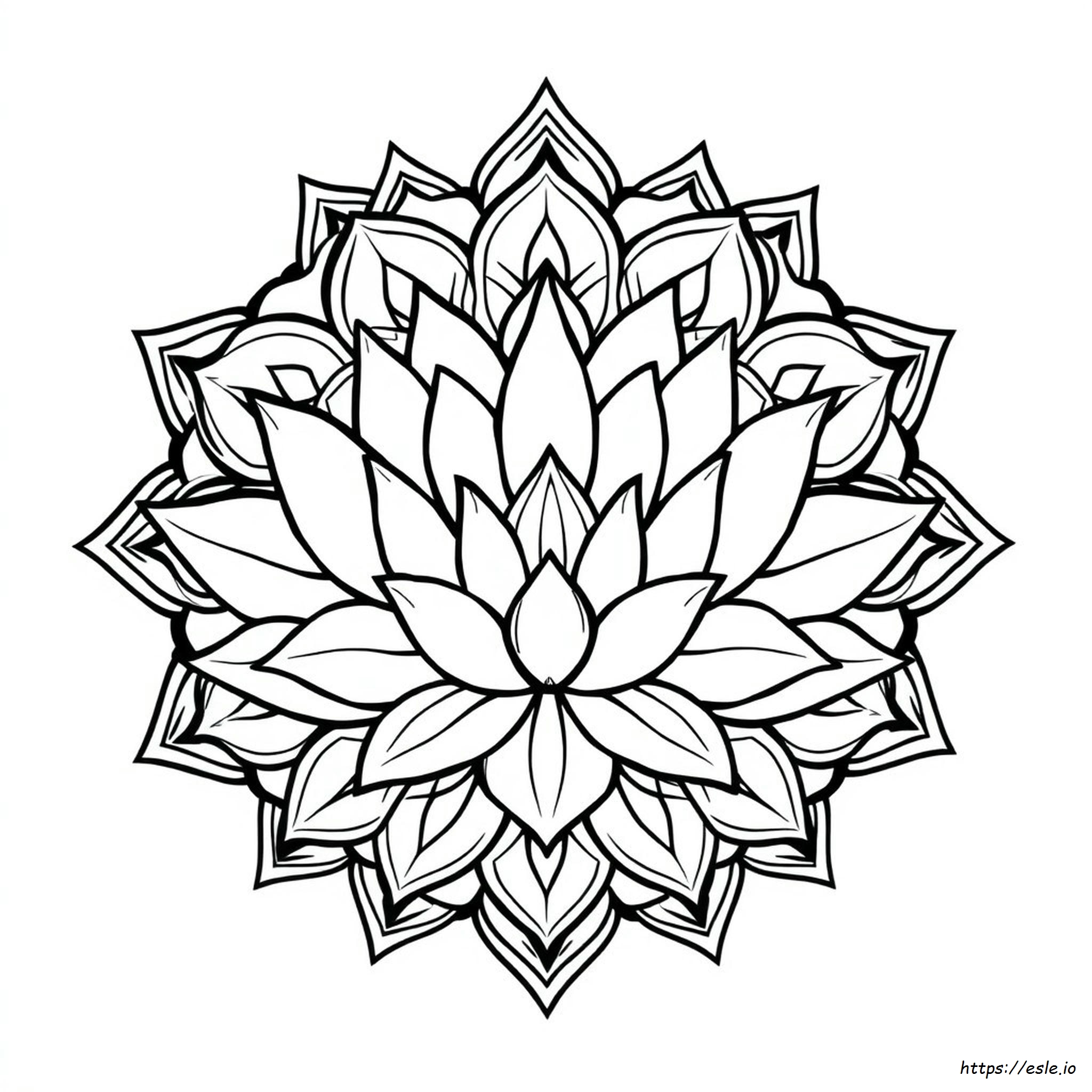 Mandala Lotus Coloring Pages