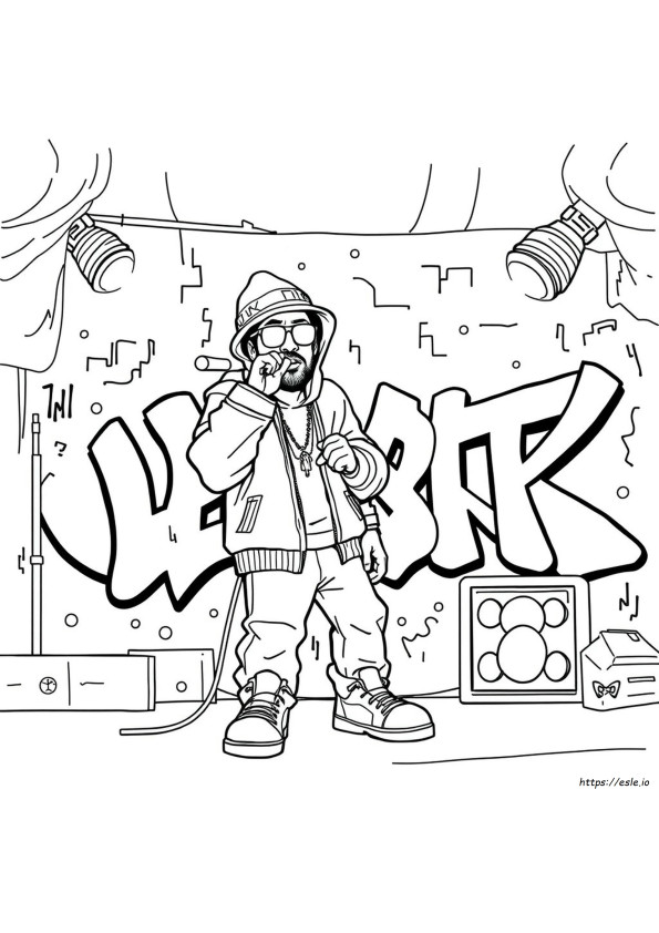 Desenhos De Hip-Hop Para Colorir