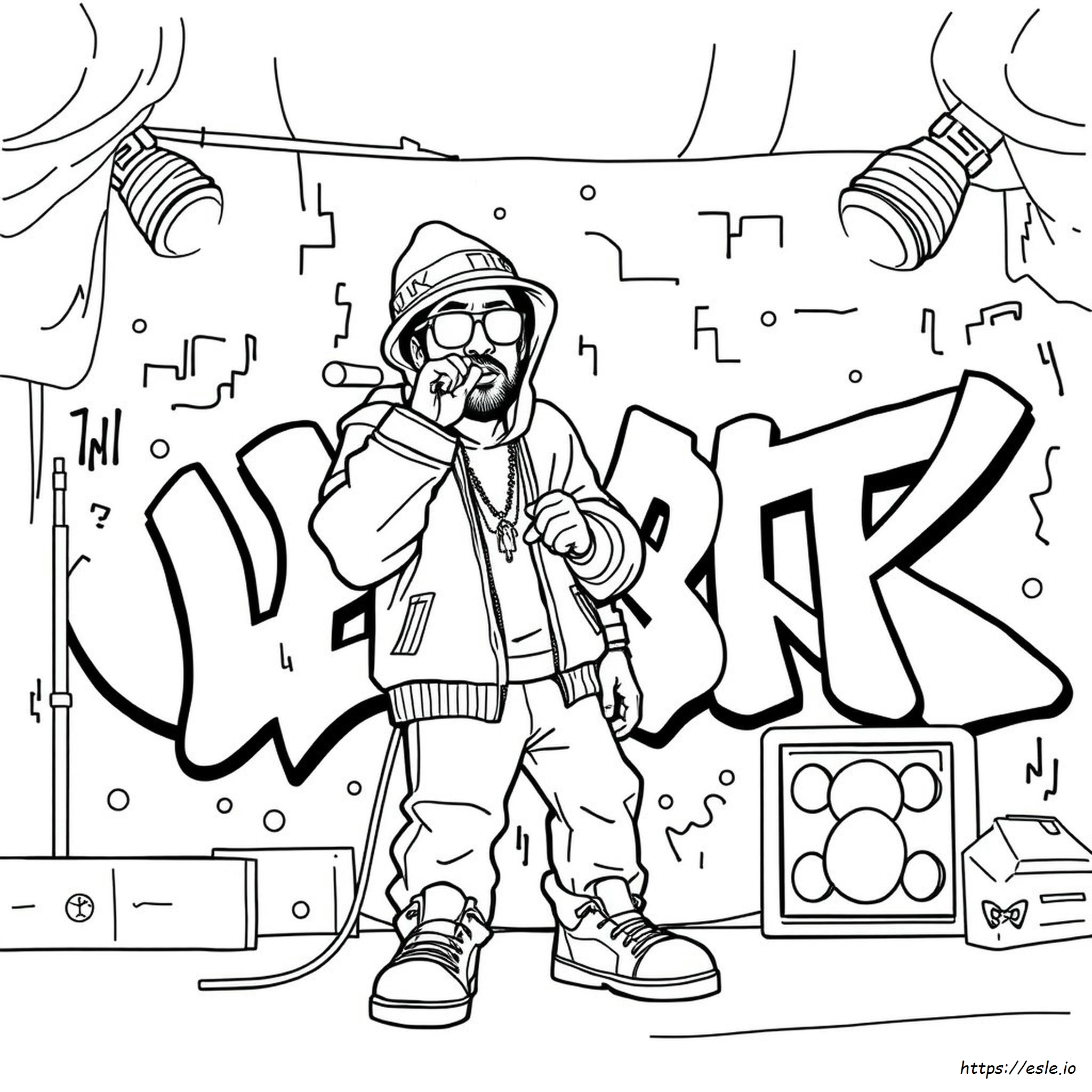Gangsta Rap Coloring Book Pages