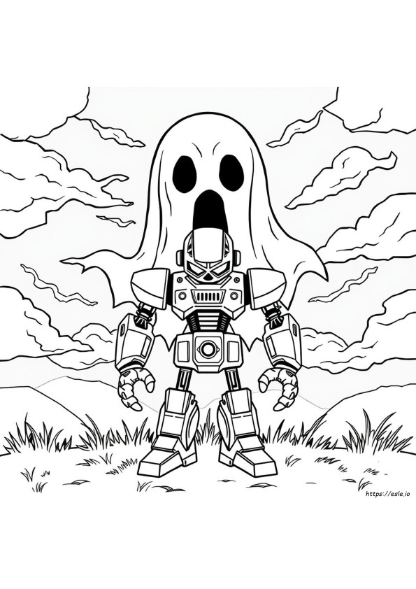 Kötü Robot Boyama Sayfaları