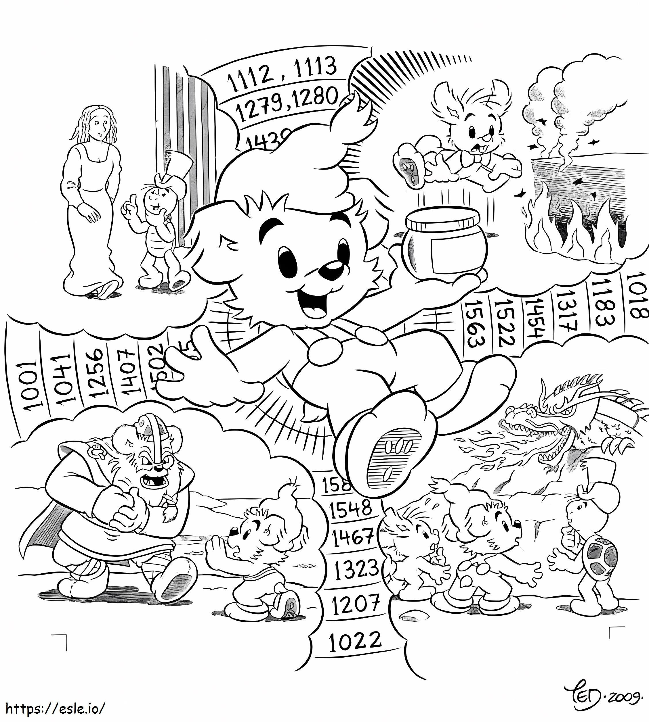 Free Bamse To Print coloring page
