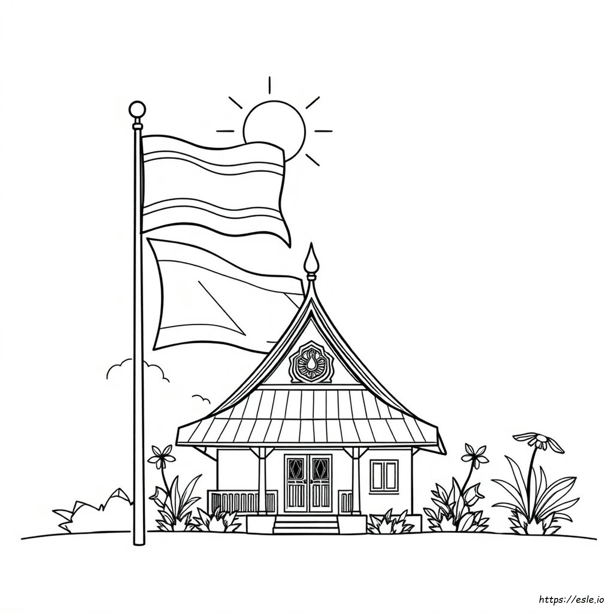 Flag Of Thailand Coloring Page