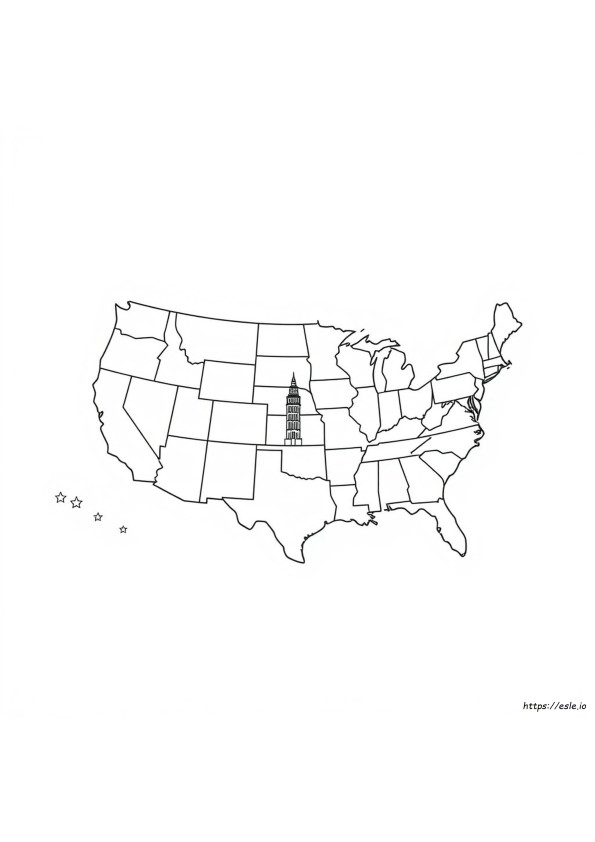 Coloring Pictures Of The United States