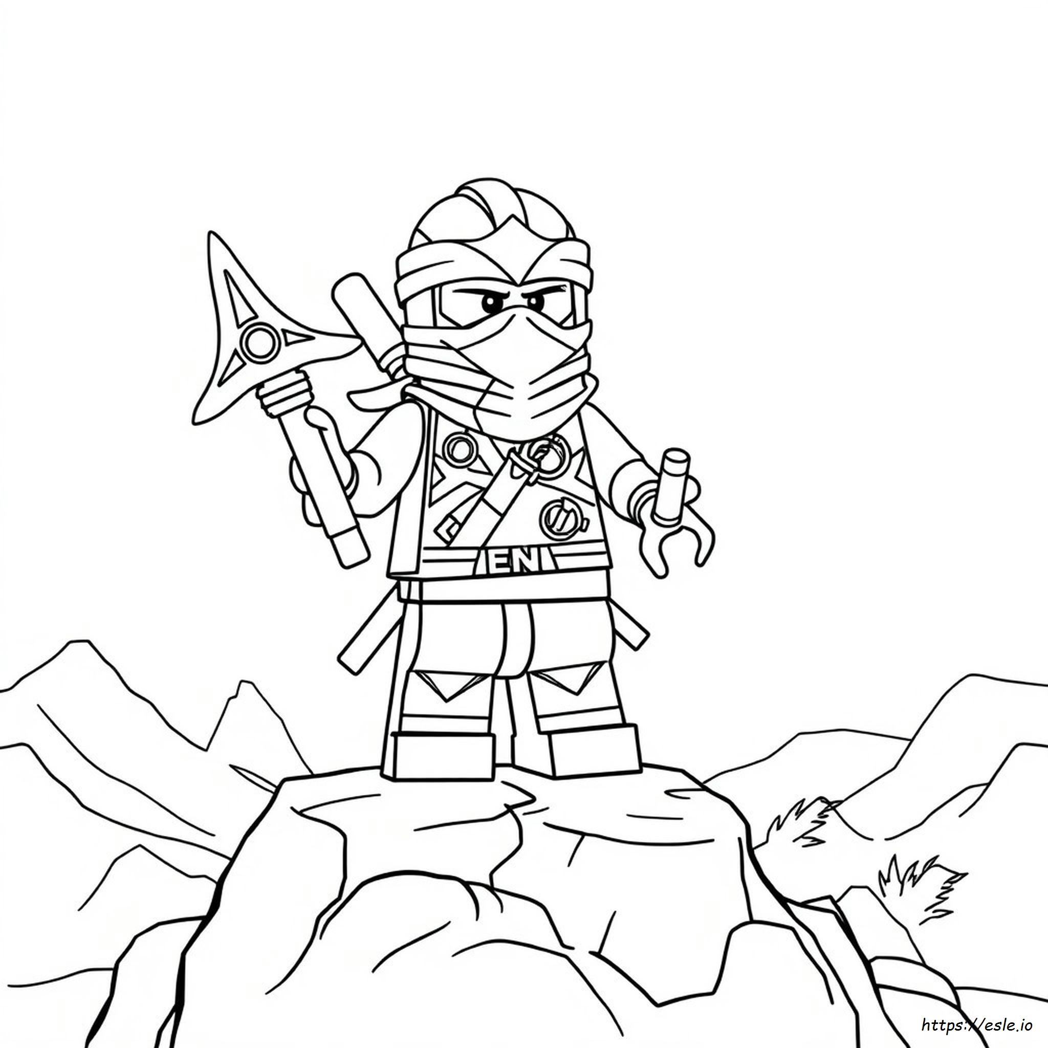 Titanium Zane Ninjago Coloring Pages