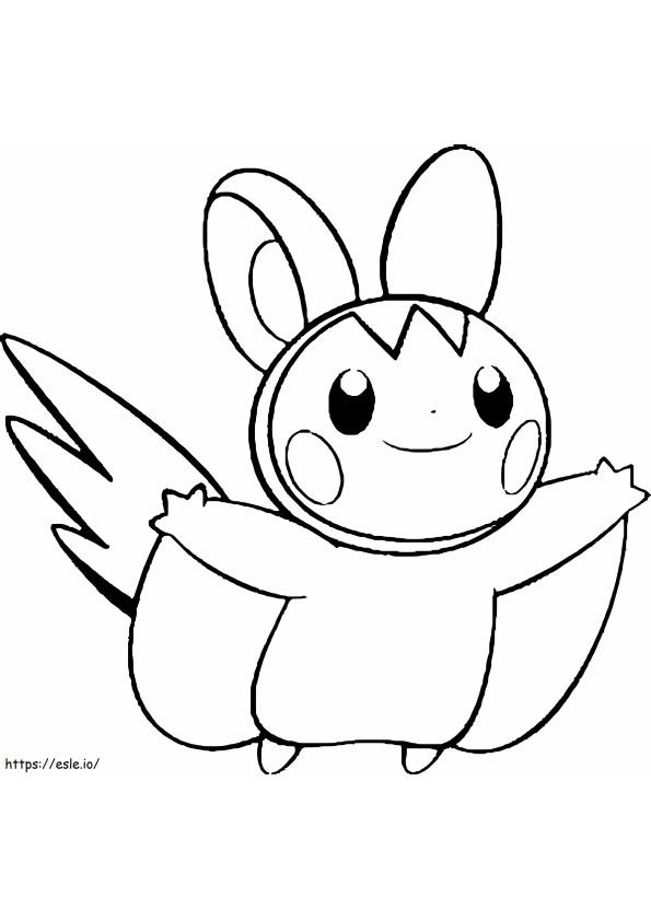 Coloriage Pokemon Emolga à imprimer dessin