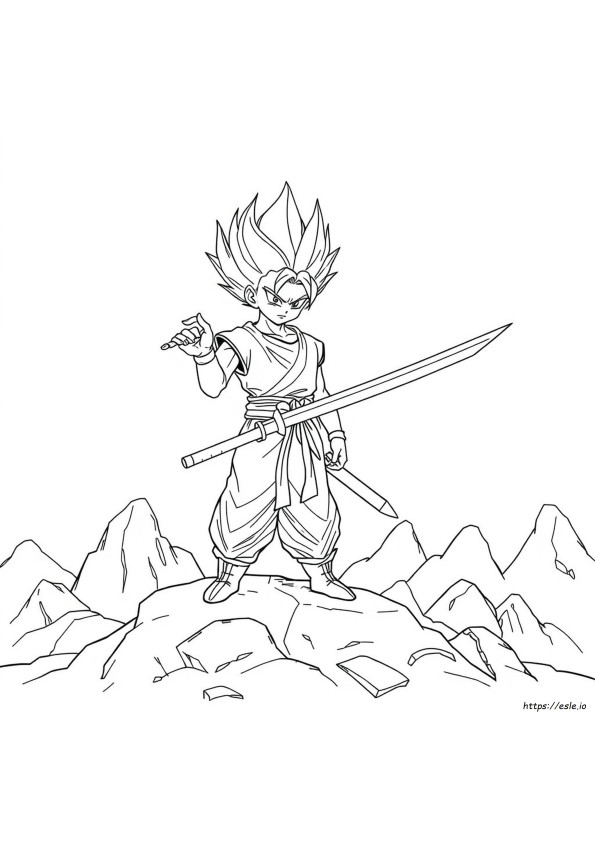 Dragon Ball Z Trunks Da Colorare